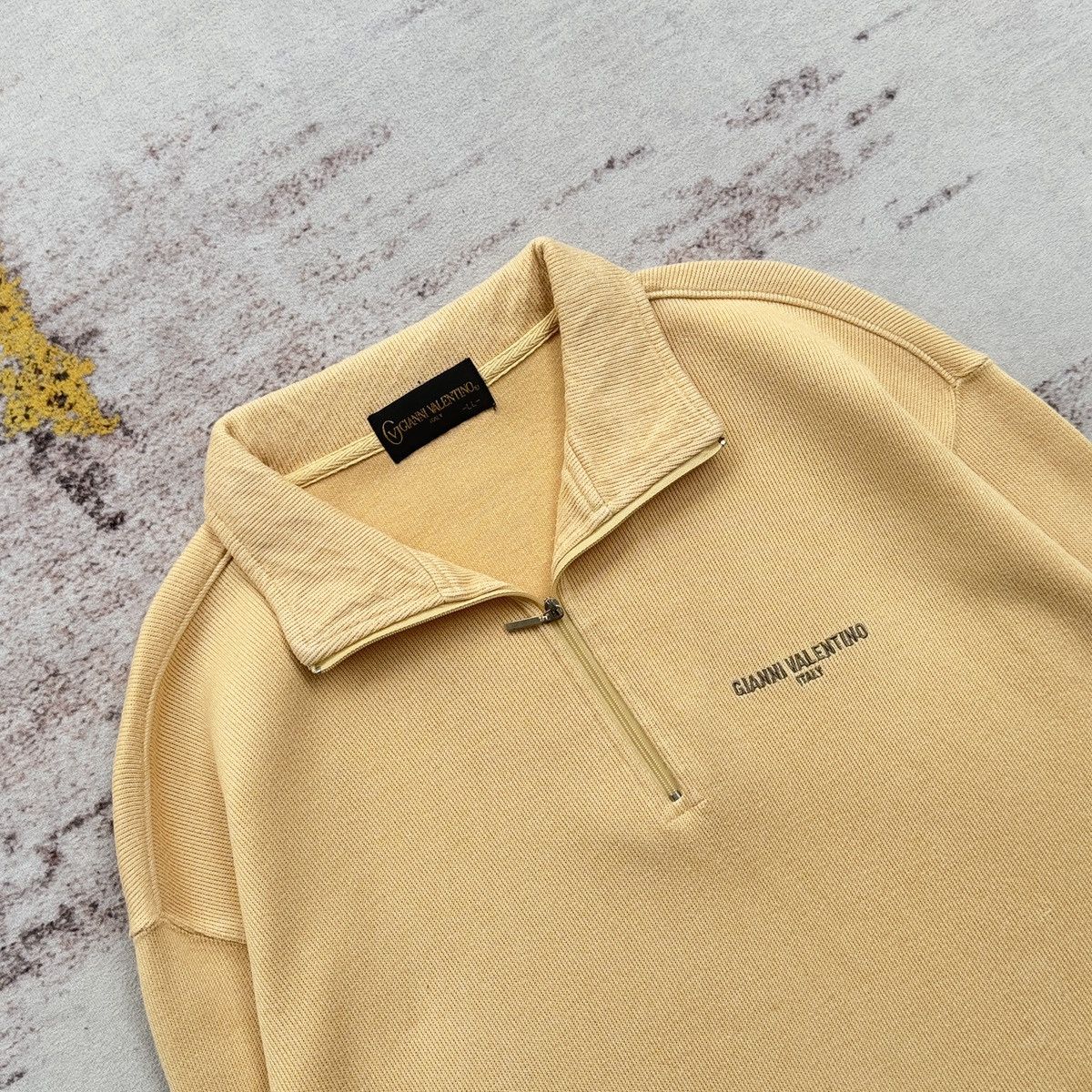 Gianni Valentino GIANNI VALENTINO Y2K MINIMALIST HALF ZIP EMBROIDERY LOGO Size US XL / EU 56 / 4 - 3 Thumbnail