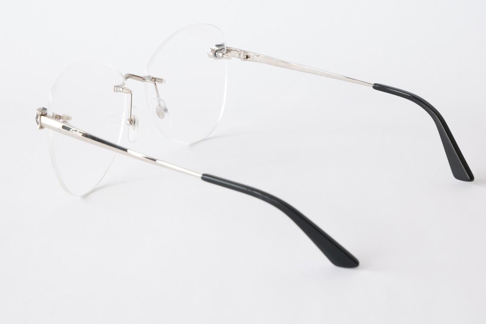 Cartier New Cartier eyewear optical eyeglasses CT0418O 002 silver Size ONE SIZE - 5 Thumbnail