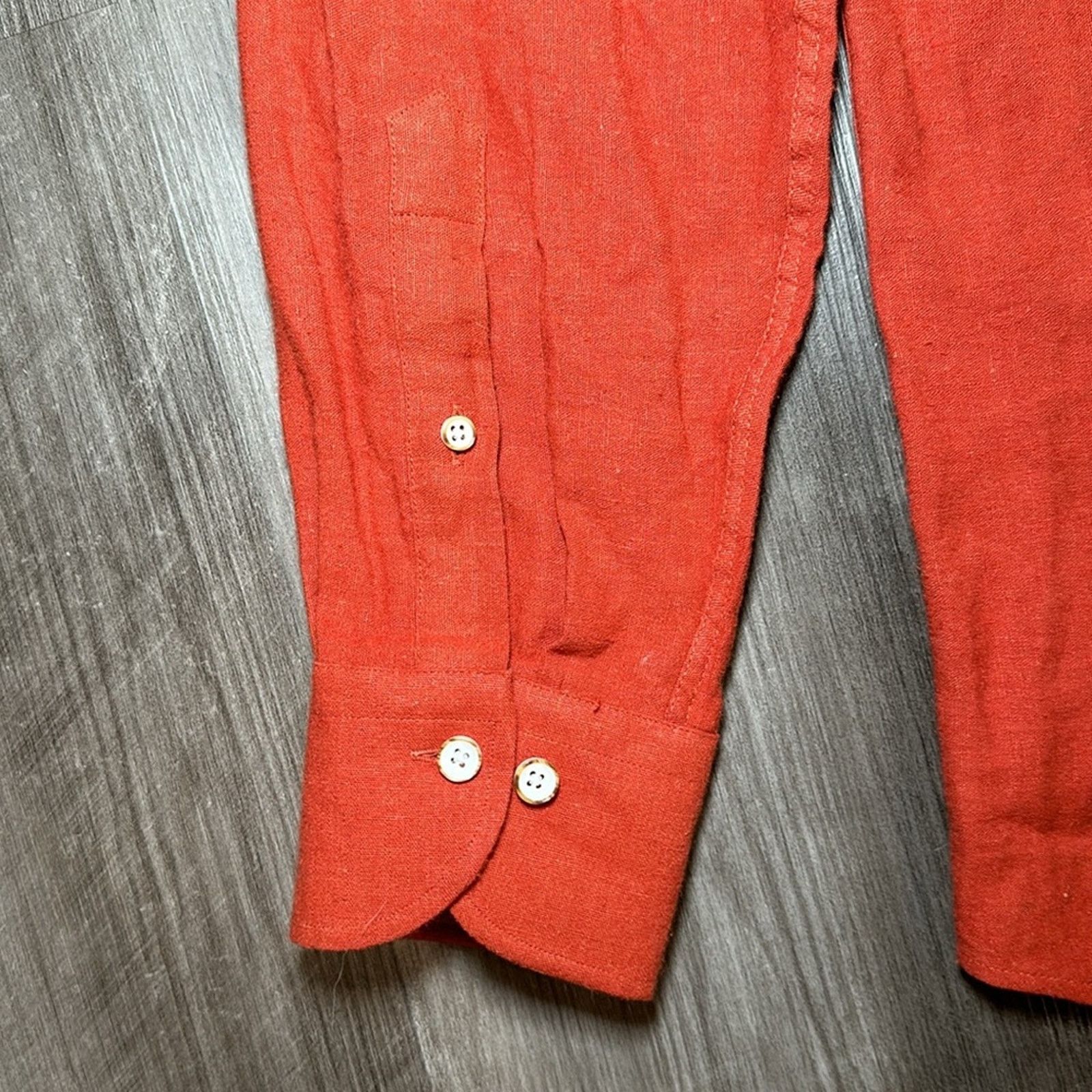 Ledbury Ledbury Fine Shirting Classic Linen Blend (NWOT) - 15.5 (M) Size US M / EU 48-50 / 2 - 4 Thumbnail