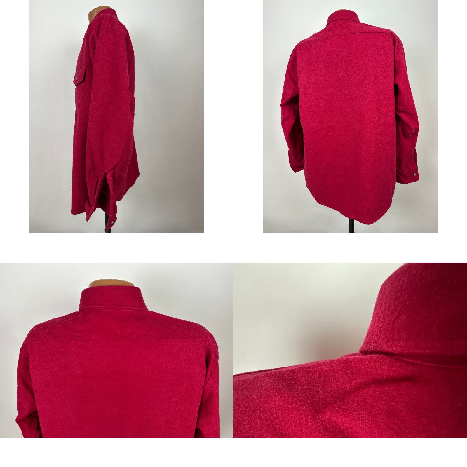 Lumberjack VINTAGE Duxbak Chamois Flannel Shirt XL Red Heavy Cotton Lumberjack Work Mens Size US XL / EU 56 / 4 - 8 Thumbnail