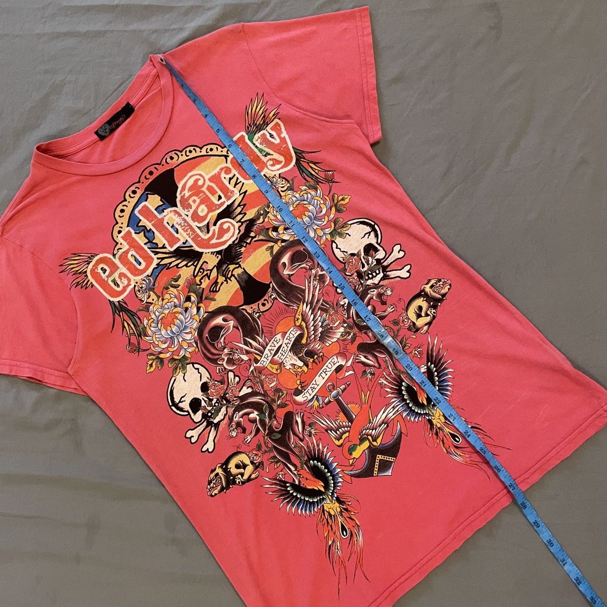 Christian Audigier Ed Hardy Skull Y2K punk T-shirt Size US S / EU 44-46 / 1 - 12 Thumbnail