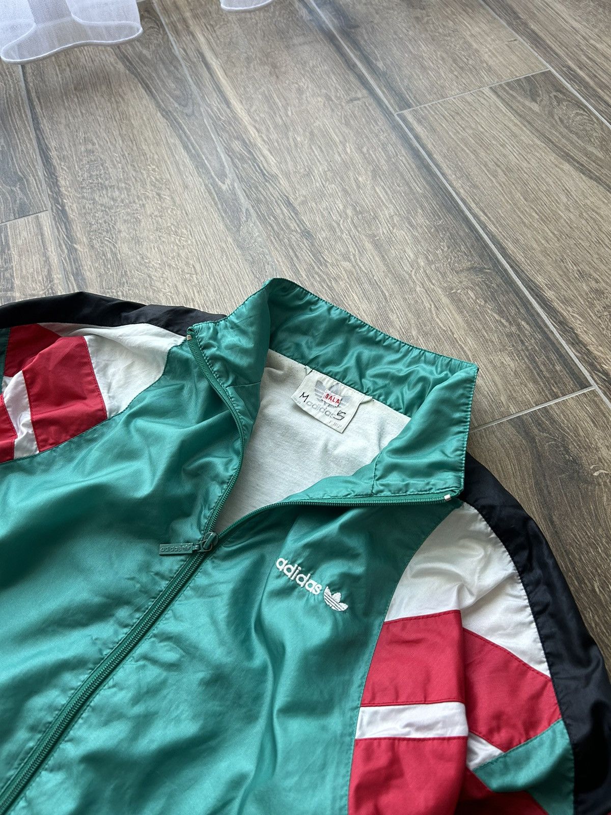 Adidas × Vintage Vintage Adidas nylons sweatshirt full-zip mens y2k Size US M / EU 48-50 / 2 - 3 Thumbnail