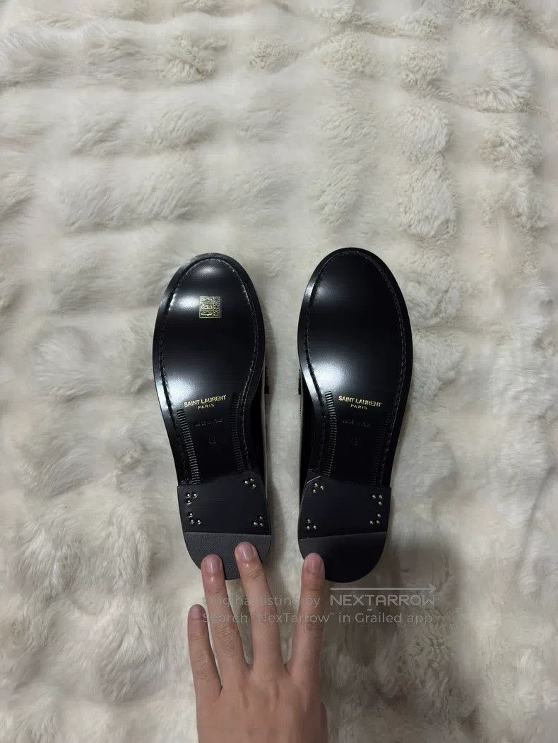 Saint Laurent Paris Saint Laurent Paris Logo Men's Loafers Size US 9 / EU 42 - 5 Thumbnail