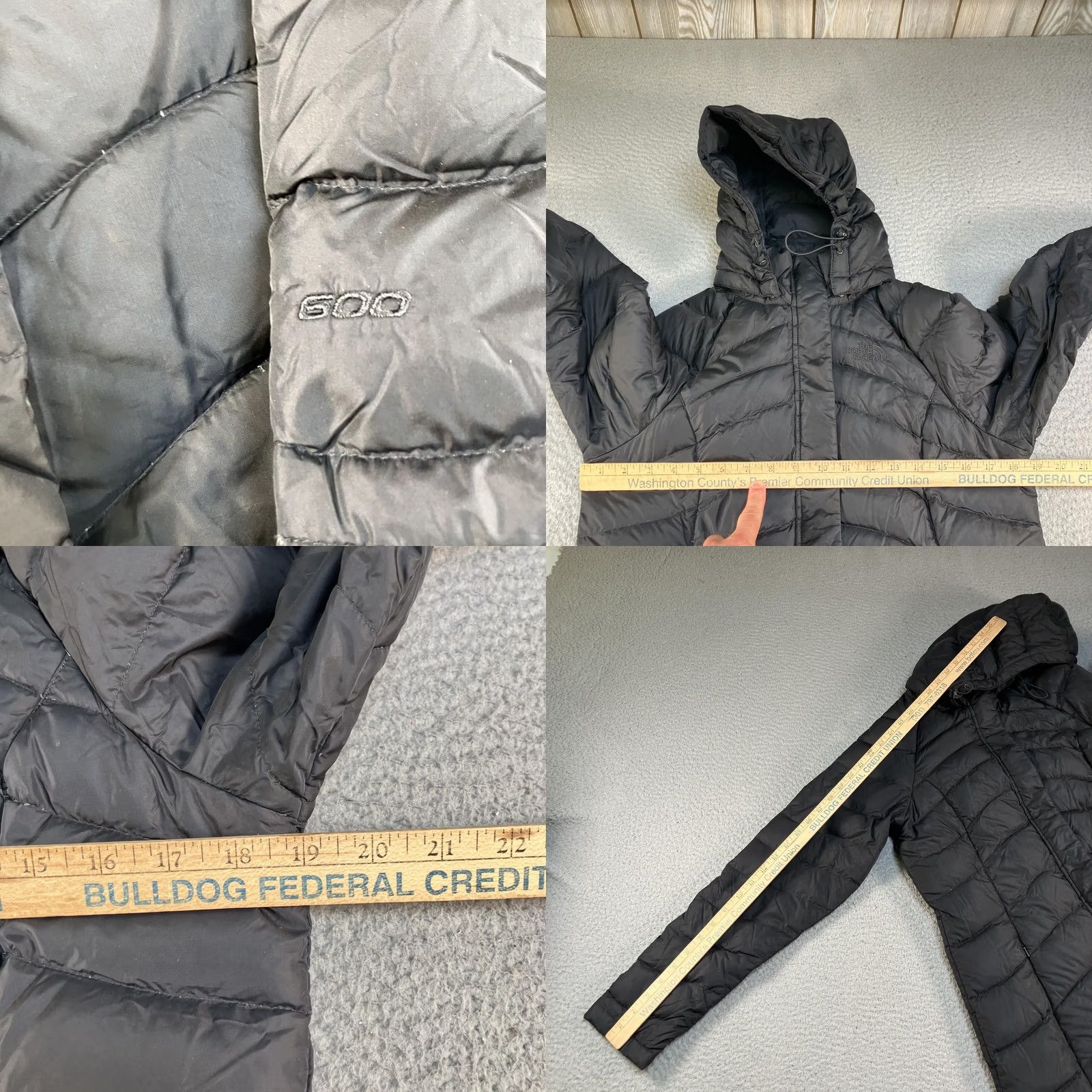 The North Face The North Face Puffer Coat Womens Small Black Down Insulated 600 Hooded Long Coat Size S / US 4 / IT 40 - 8 Thumbnail