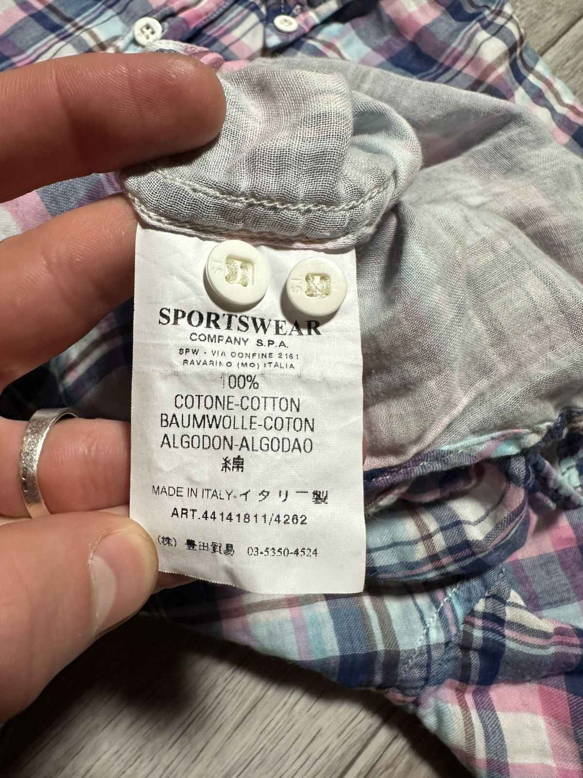 Stone Island Stone Island Denims Checked Button Up Shirt Size US L / EU 52-54 / 3 - 8 Thumbnail