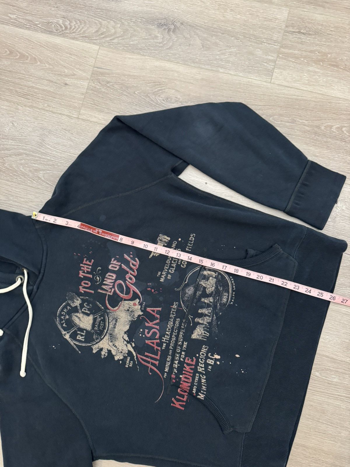 Polo Ralph Lauren 90s RARE Polo Ralph Lauren Alaska Gold Hoodie in Black Size US L / EU 52-54 / 3 - 6 Thumbnail