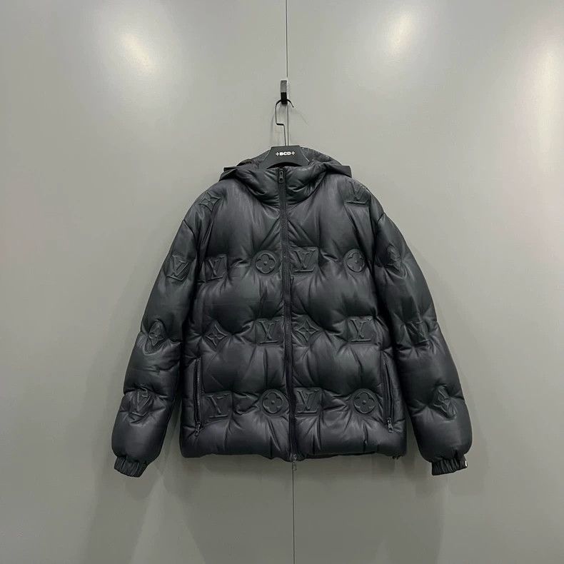 Louis Vuitton Black print embossed hooded jacket 2501-Nexta