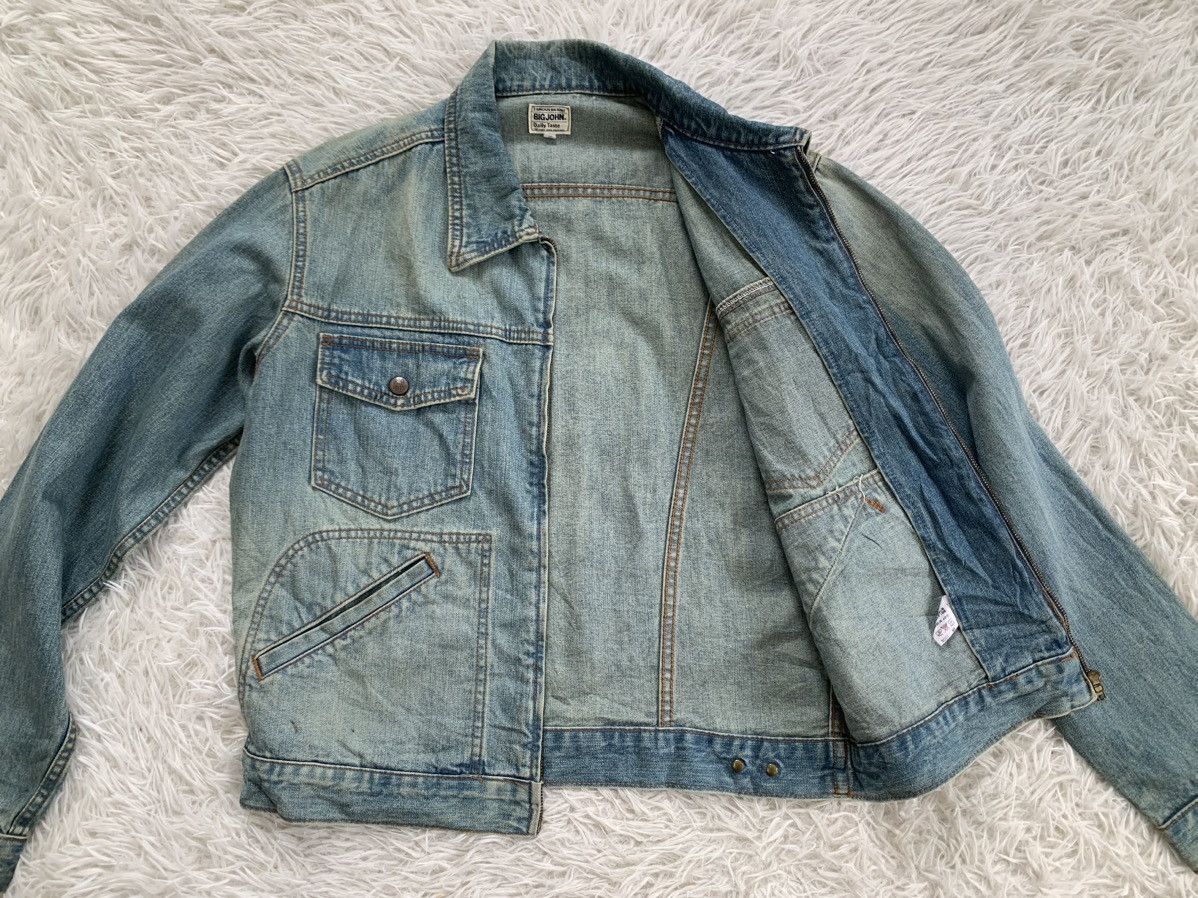 Big John Vtg Big John Denim Zipper Jacket Size US L / EU 52-54 / 3 - 11 Thumbnail