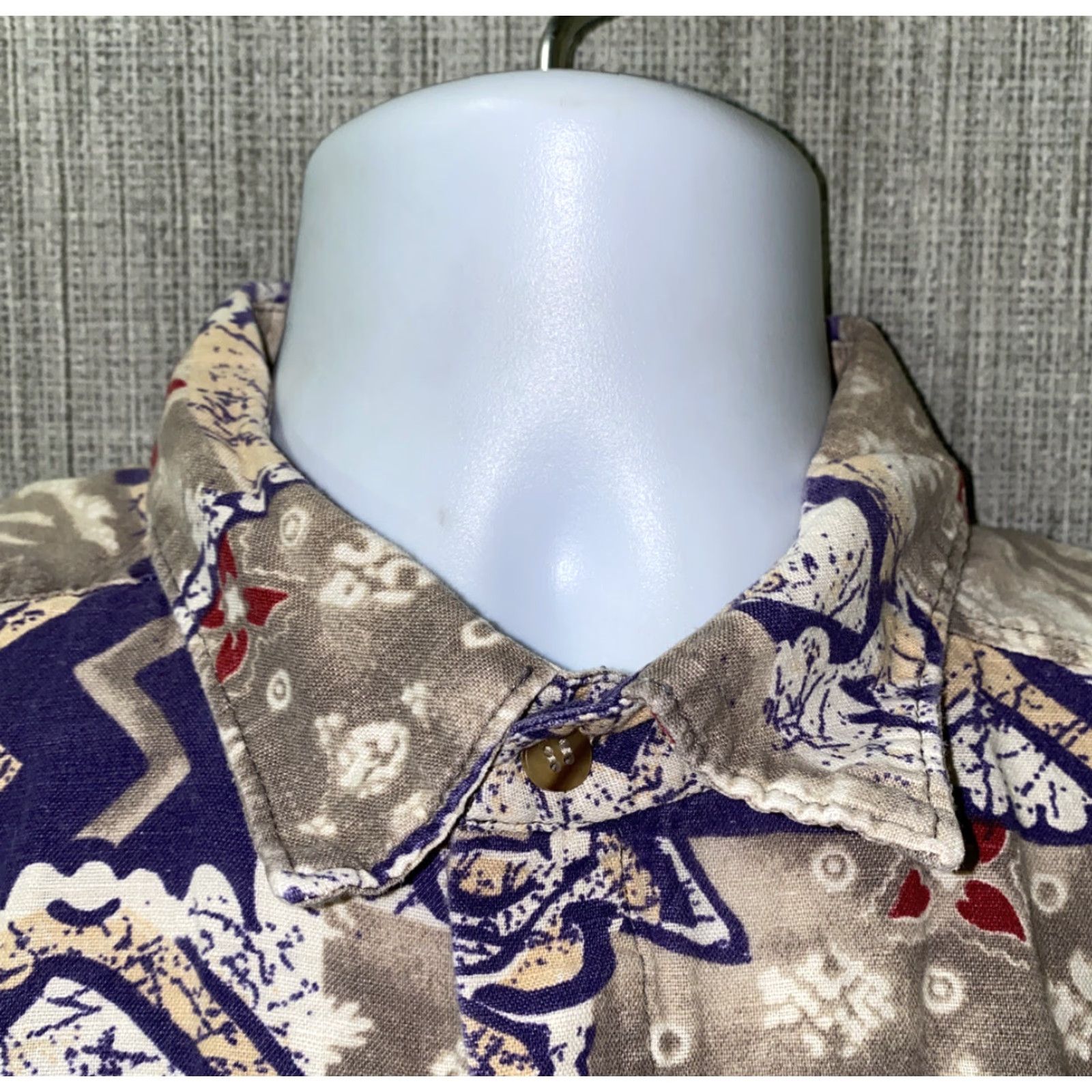 Vintage VINTAGE Del Mar Mens Beige Aloha Print Hawaiian Shirt 23.5 In Armpit - Casual Shirt Mens L Beige Aloha 90s Theme Size US L / EU 52-54 / 3 - 4 Thumbnail