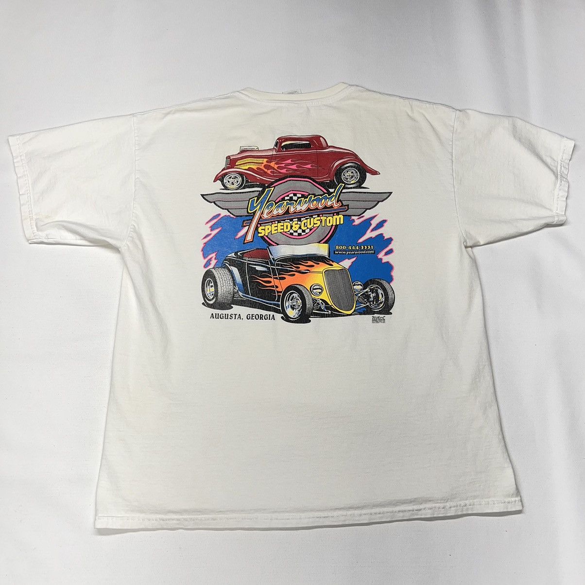 Vintage Street Rod Tee Shirt White Car Classic Auto Shop Custom Y2K Size US XL / EU 56 / 4 - 12 Thumbnail
