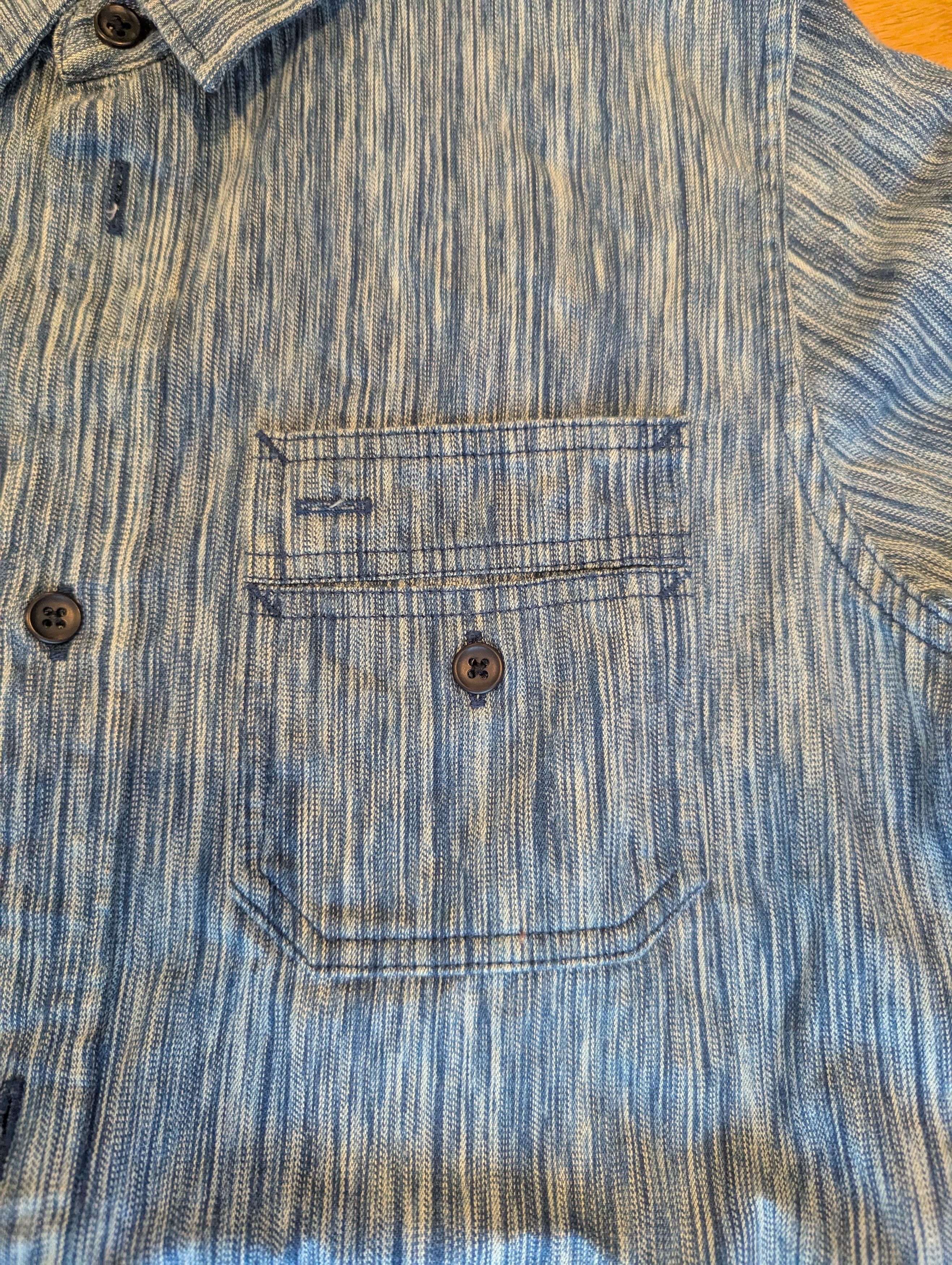 Pure Blue Japan Pure Blue Japan Kasuri dyed Workshirt Size US S / EU 44-46 / 1 - 3 Thumbnail