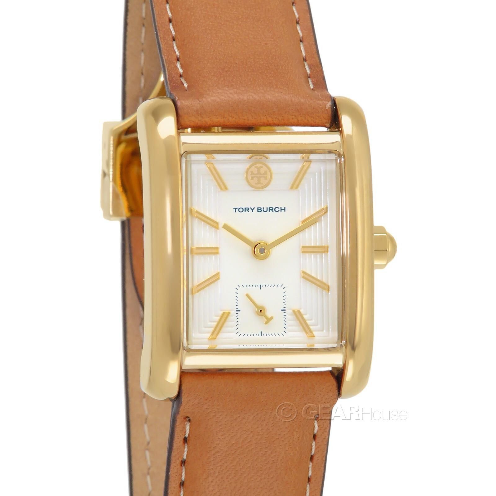 Other Tory Burch Eleanor Womens Gold Watch, White DialDoubleTClasp Size ONE SIZE - 4 Thumbnail