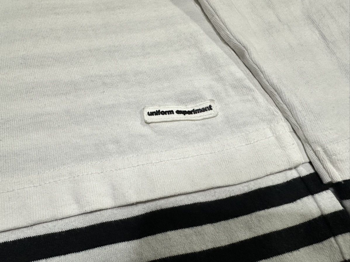 uniform experiment 🔥Y2K Uniform Experiment Double Layer Striped Ls Shirt Size US L / EU 52-54 / 3 - 9 Thumbnail