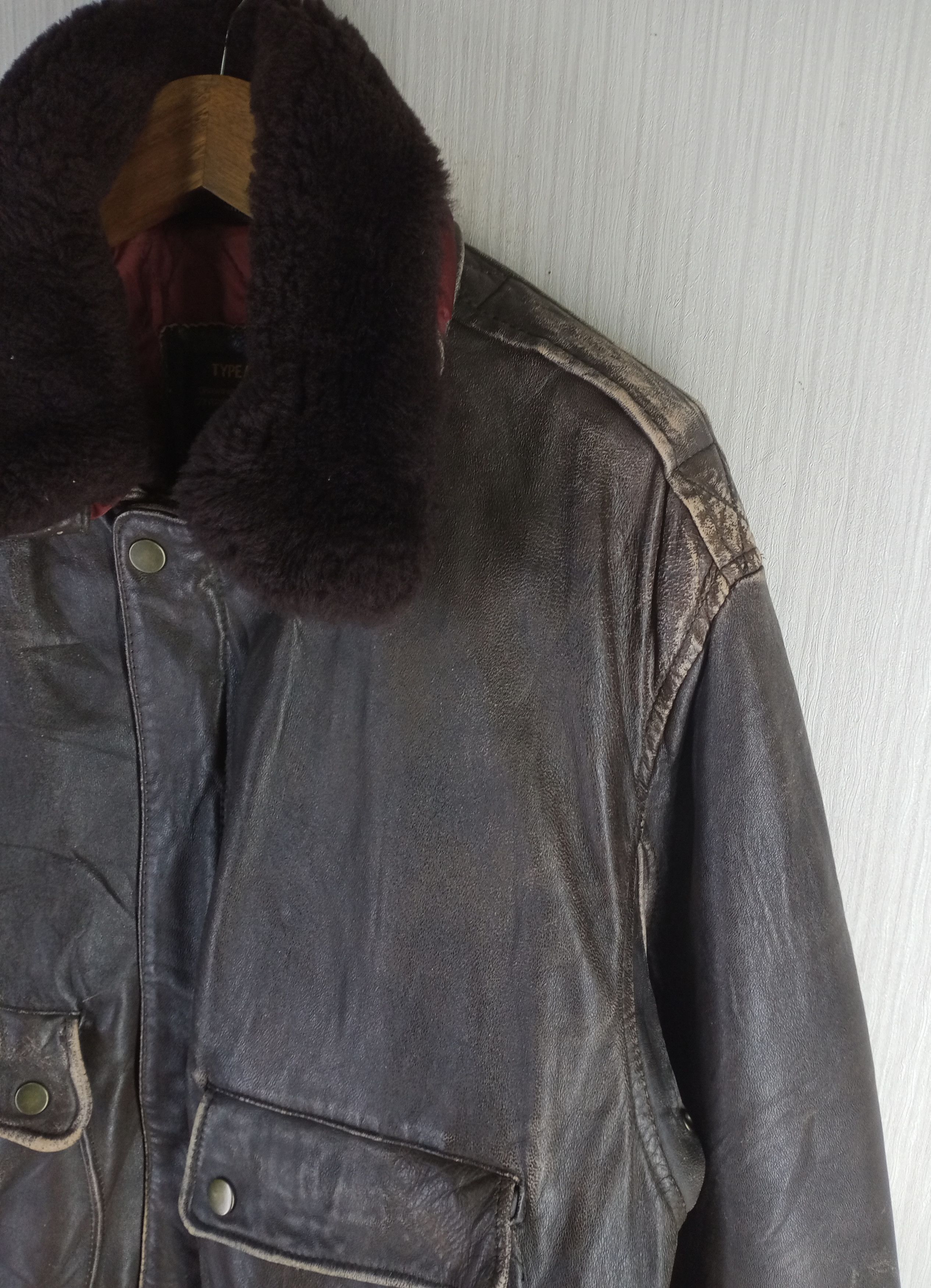 Other 1990 Type A-2 US Army Air Forces Sheepskin Leather Jacket Size US M / EU 48-50 / 2 - 7 Thumbnail