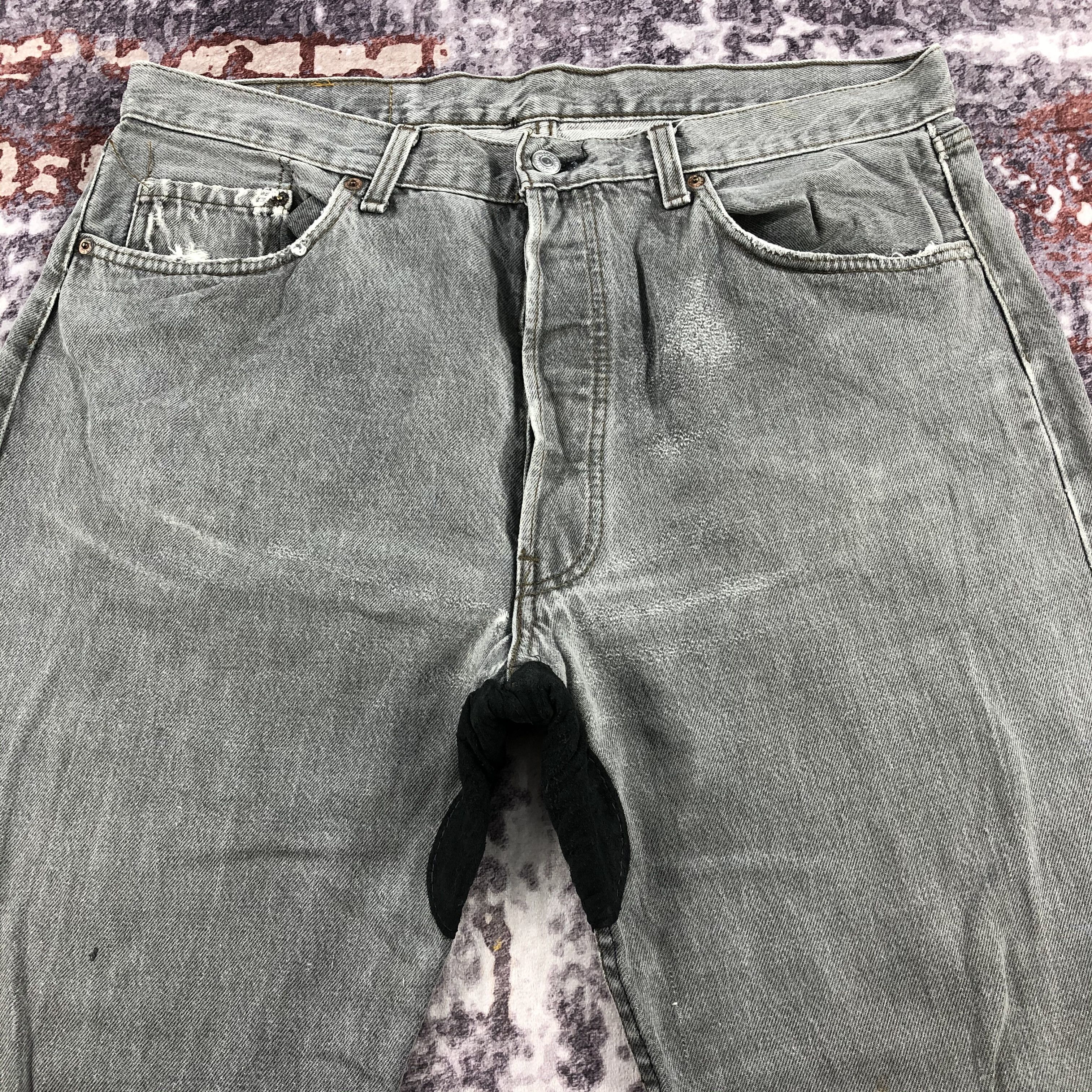 Levi's × Vintage Vintage 90s Faded Black Levis 501 Jeans-JM2394 Size US 37 - 3 Thumbnail