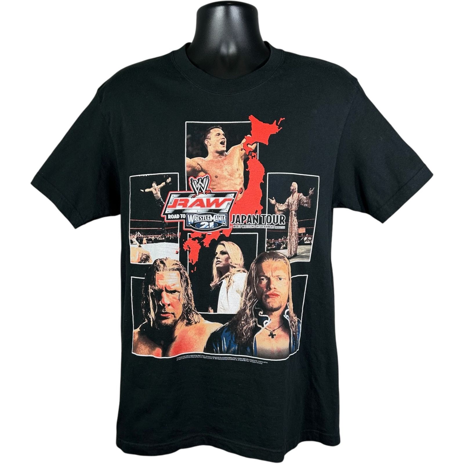 Vintage Vintage WWE RAW Road To Wrestlemania 21 Japan Tour Tee Large Size US L / EU 52-54 / 3 - 1 Thumbnail