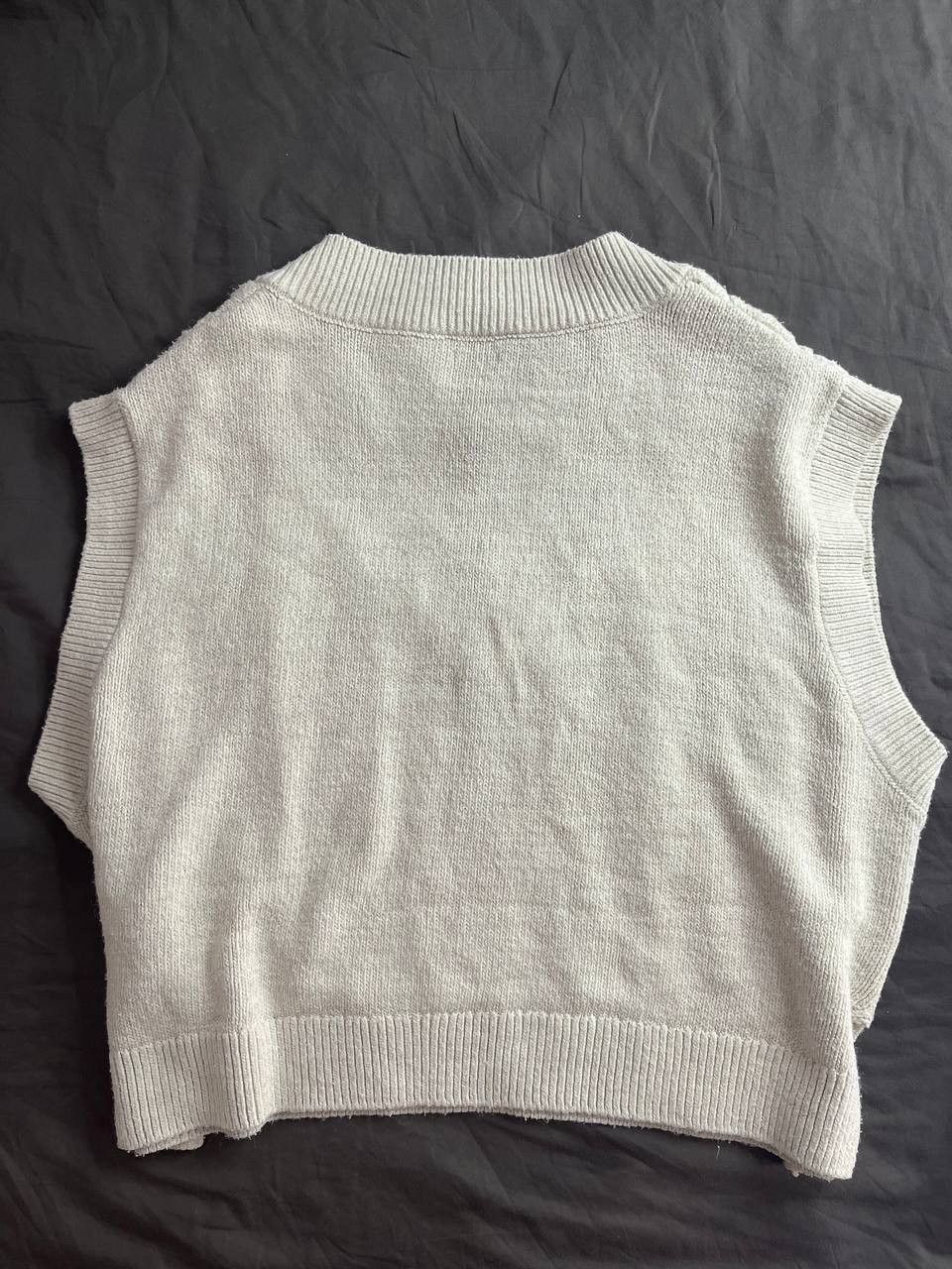 Vintage Textured knitted vest Size US L / EU 52-54 / 3 - 2 Thumbnail
