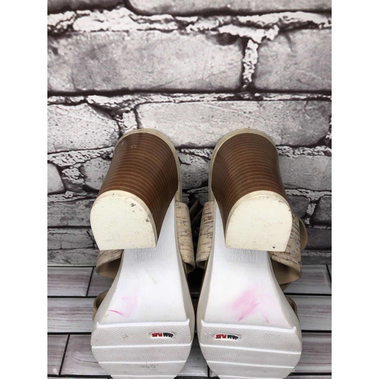 Johnston & Murphy Johnston & Murphy Kayla Taupe Leather Heel Strappy Sandals W Size US 9 / IT 39 - 10 Thumbnail