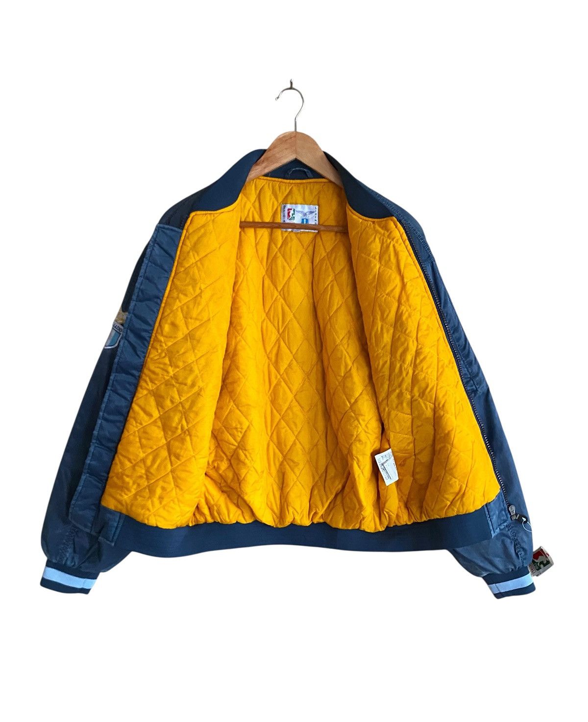 Vintage Vtg Italian Football Club SS Lazio MA-1 Bomber Jacket 1990s Size US M / EU 48-50 / 2 - 3 Thumbnail