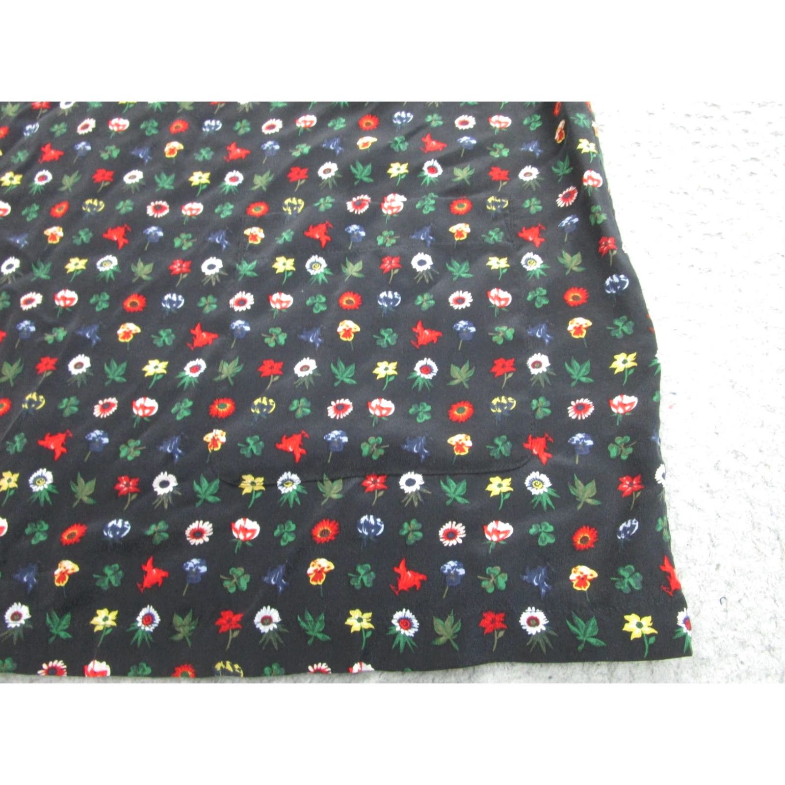 Equipment EQUIPMENT Femme Black Floral Silk Shift Dress Women's Medium 3/4 Sleeve Casual Size M / US 6-8 / IT 42-44 - 4 Thumbnail