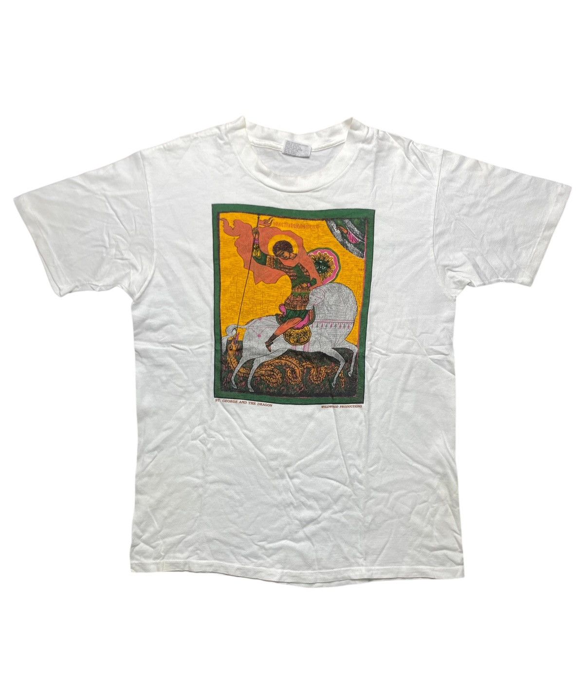 Vintage VINTAGE ART TEE WILDWOOD PRODUCTION ST GEORGE AND THE DRAGON Size US M / EU 48-50 / 2 - 2 Thumbnail