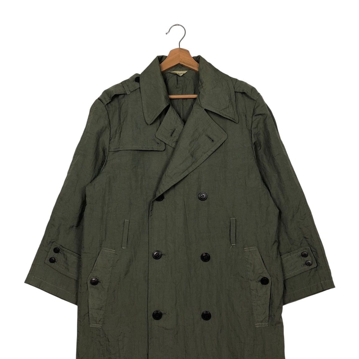 Japanese Brand × Vintage 📌Rich Green Vintage Long Jacket San-Entry Bondage Parachute Size US M / EU 48-50 / 2 - 5 Thumbnail