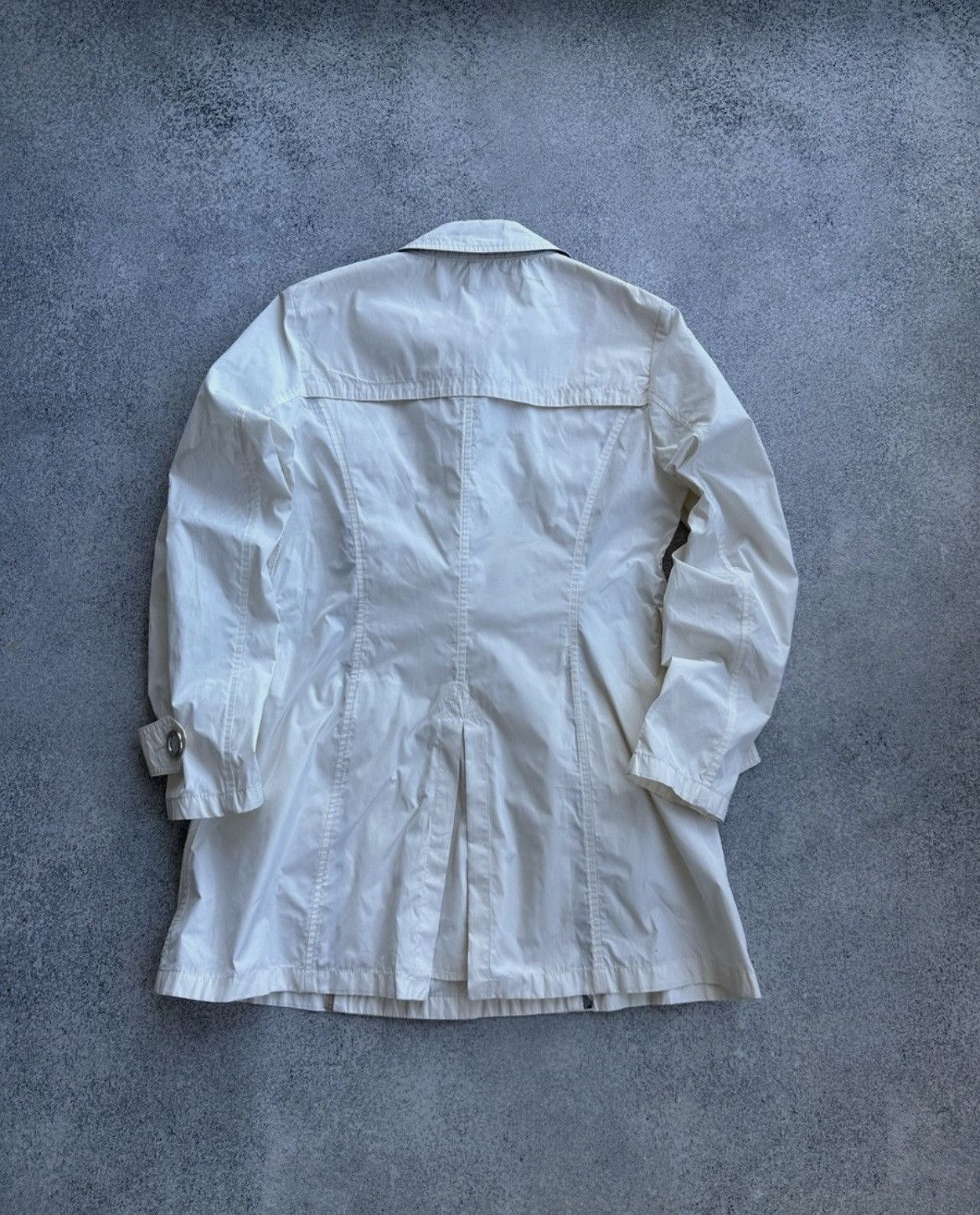 Burberry Burberry London Women’s White Lightweight Jacket Trench Coat Size M / US 6-8 / IT 42-44 - 6 Thumbnail