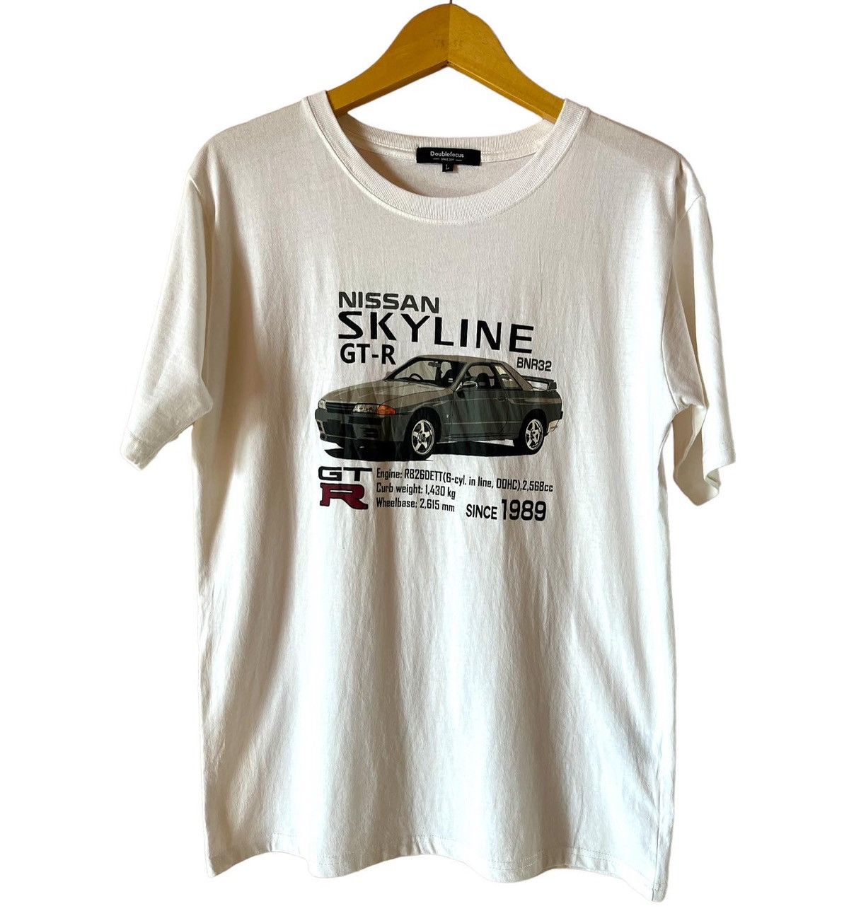 image of Sporty Rich x Vintage Vintags Promo Tshirt Nissan Skyline Gtr in White, Men's (Size Large)