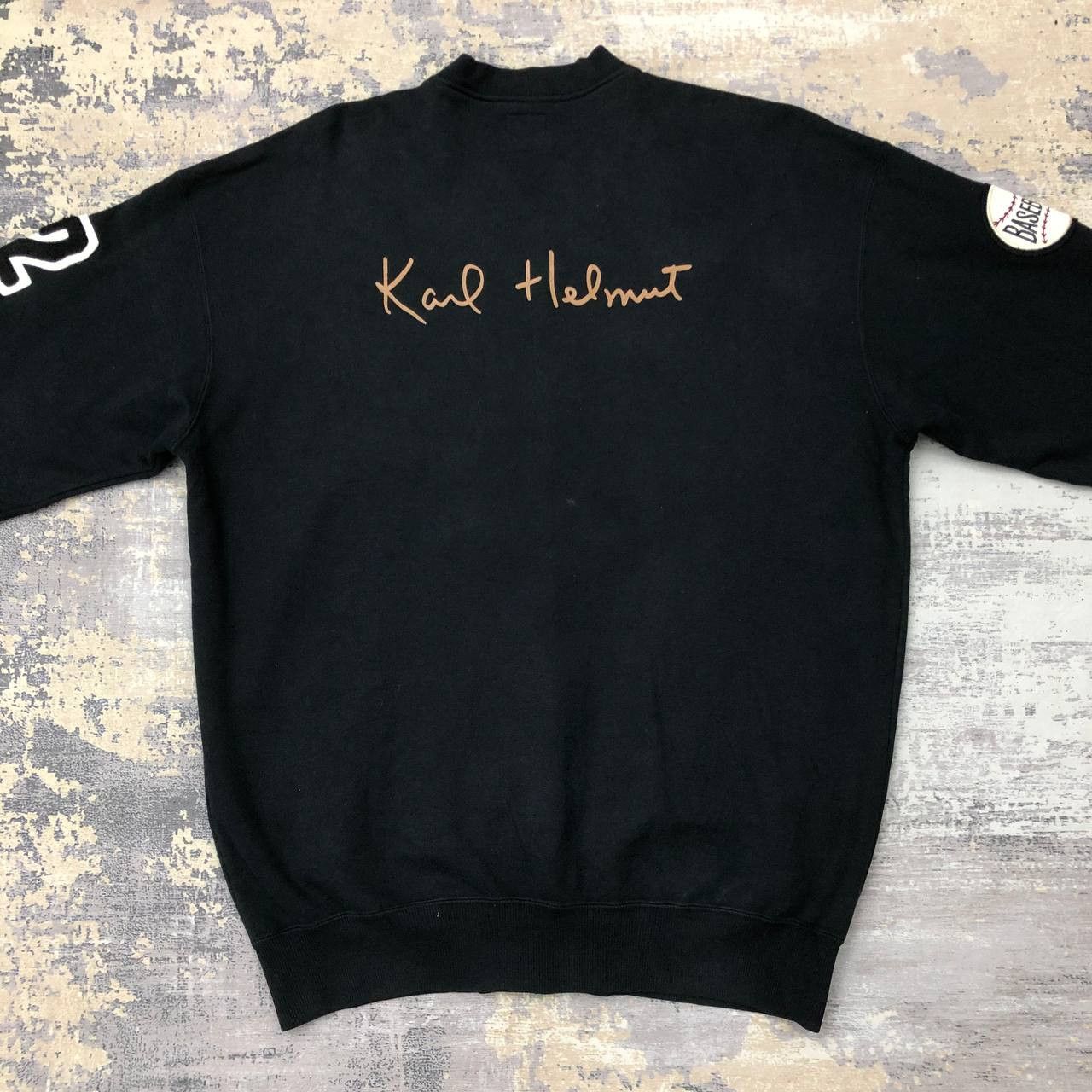 Japanese Brand × Karl Helmut Y362 KARL HELMUT X BASEBALL VARSITY JACKET Size US L / EU 52-54 / 3 - 1 Thumbnail