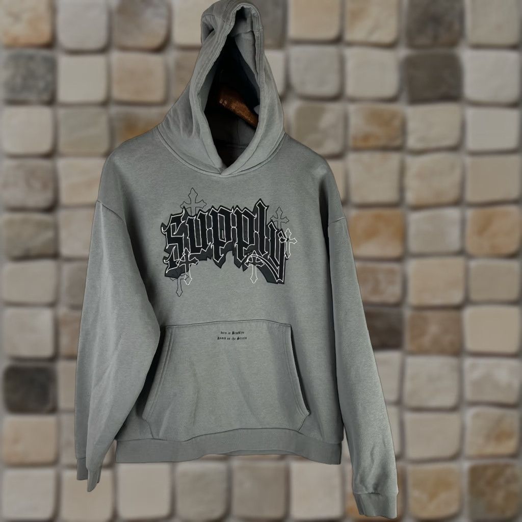 Supply & Demand Supply & Demand Codey Graphic Hoodie Men’s M Gray Streetwear Pullover Hooded Long Sleeve Cotton Polyester City Streetwear Mens Size US M / EU 48-50 / 2 - 1 Thumbnail