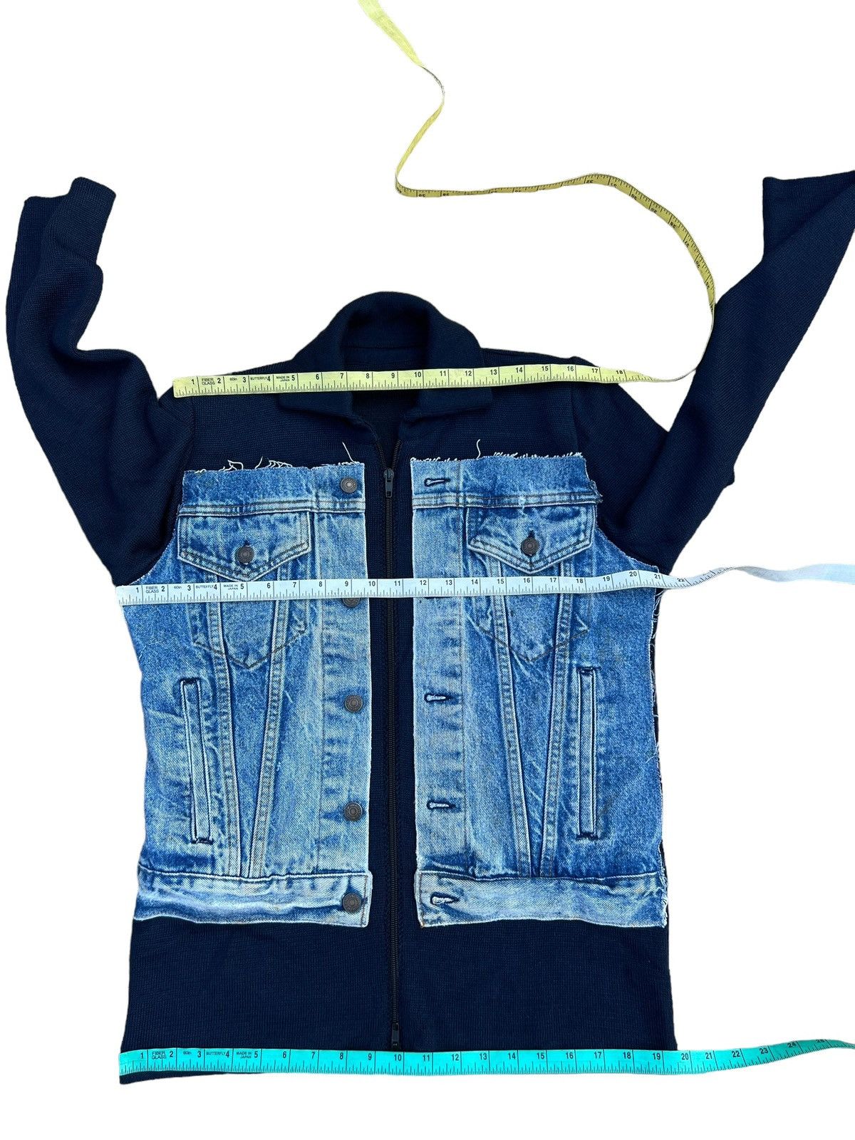 Levi's Vintage 90s Levi’s Rebuild Hybrid Denim Wool Jacket Size US M / EU 48-50 / 2 - 3 Thumbnail