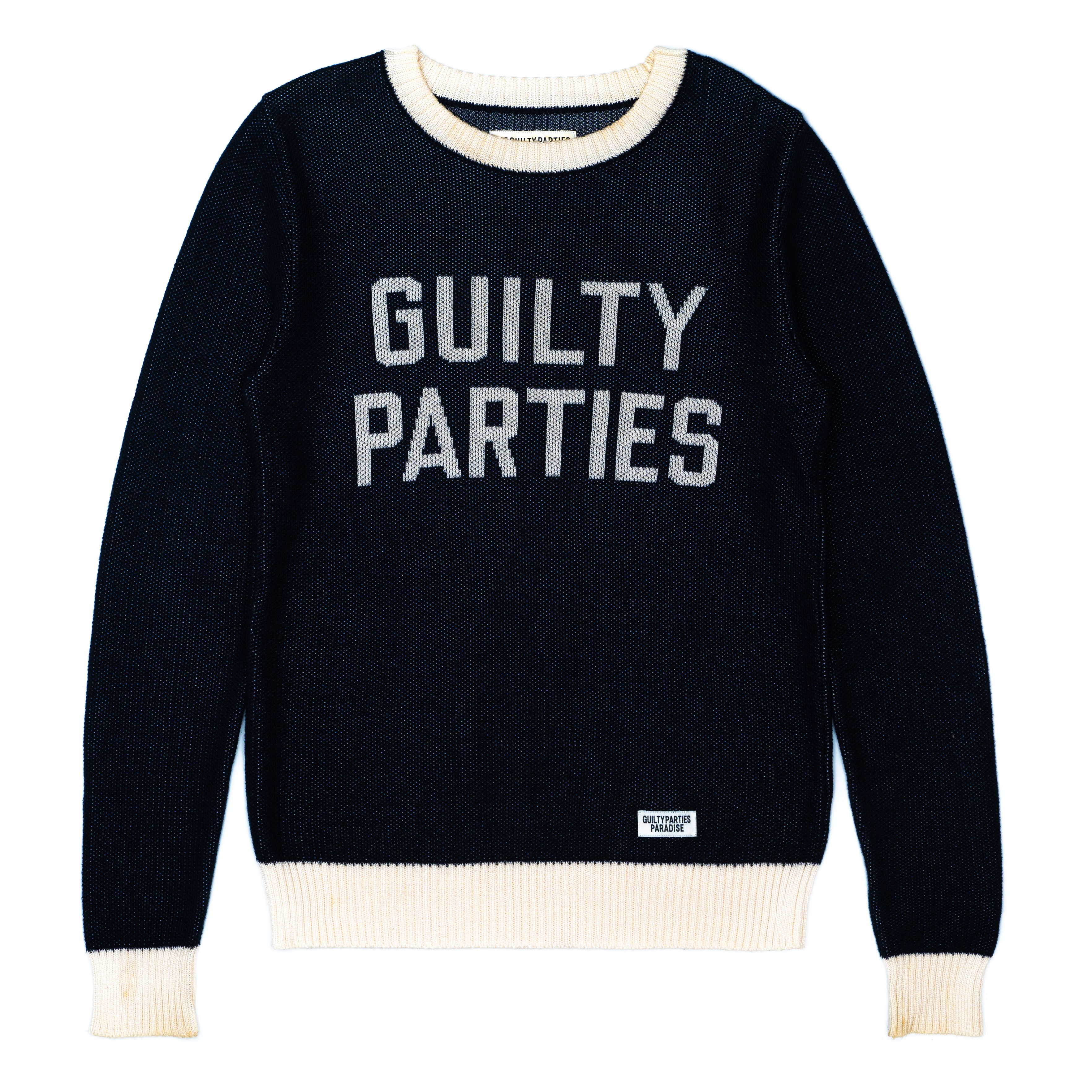 image of Wacko Maria Guilty Parties Knit in Navy, Men's (Size Small)