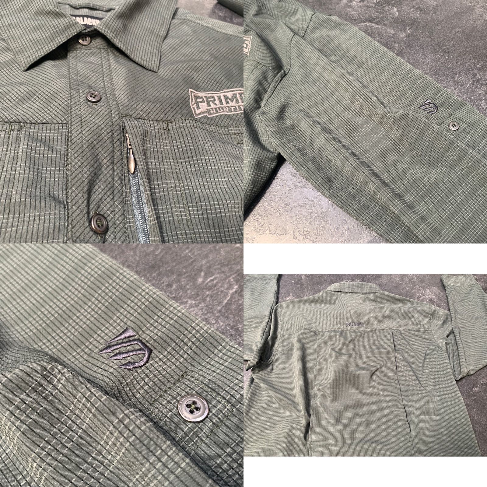 Vintage VINTAGE Blackhawk! Tactical Shirt Men Large Long Sleeve Green Hunting Button-Down Size US L / EU 52-54 / 3 - 8 Thumbnail