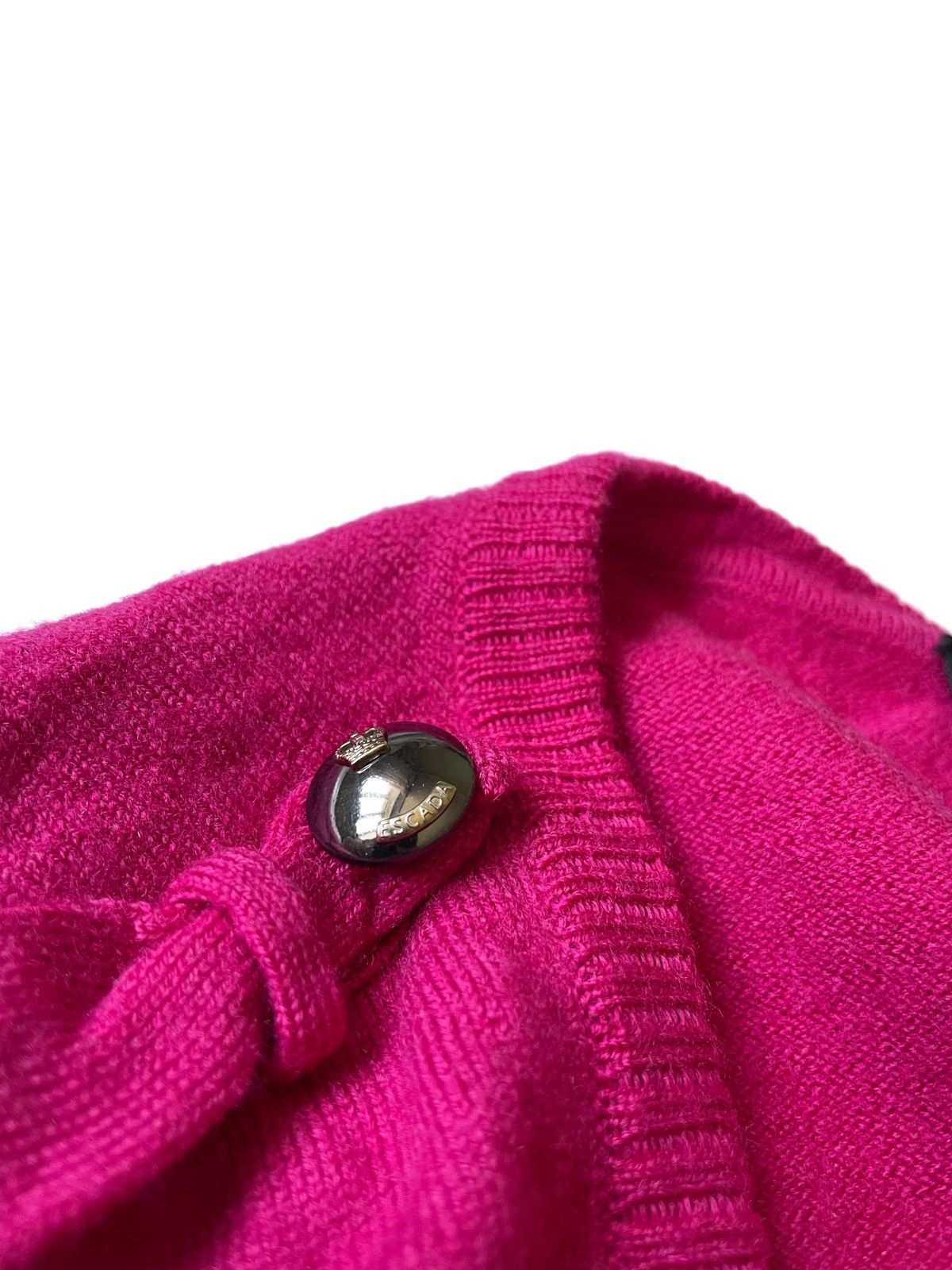 Escada Escada Women Ribbed Pink Sweater Size 40/M Luxury Style Size M / US 6-8 / IT 42-44 - 8 Thumbnail