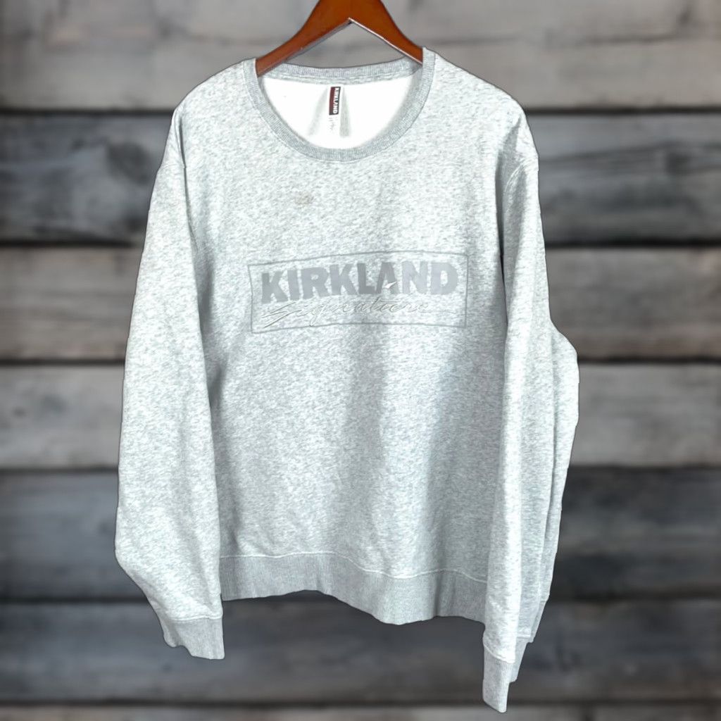 Vintage Kirkland Signature Logo Crewneck Sweatshirt Adult 2XL Heather Gray Cotton Polyester | Sweatshirt | Mens | 2XL | Logo | Retro | Fall Winter | Pullover Size US XXL / EU 58 / 5 - 1 Thumbnail