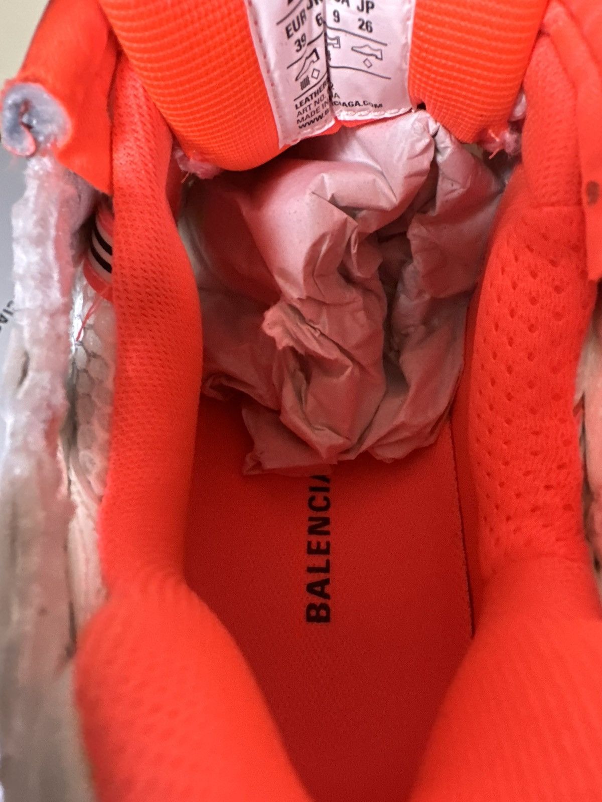 Balenciaga Balenciaga White Orange Runner 39 Size US 6 / EU 39 - 8 Thumbnail