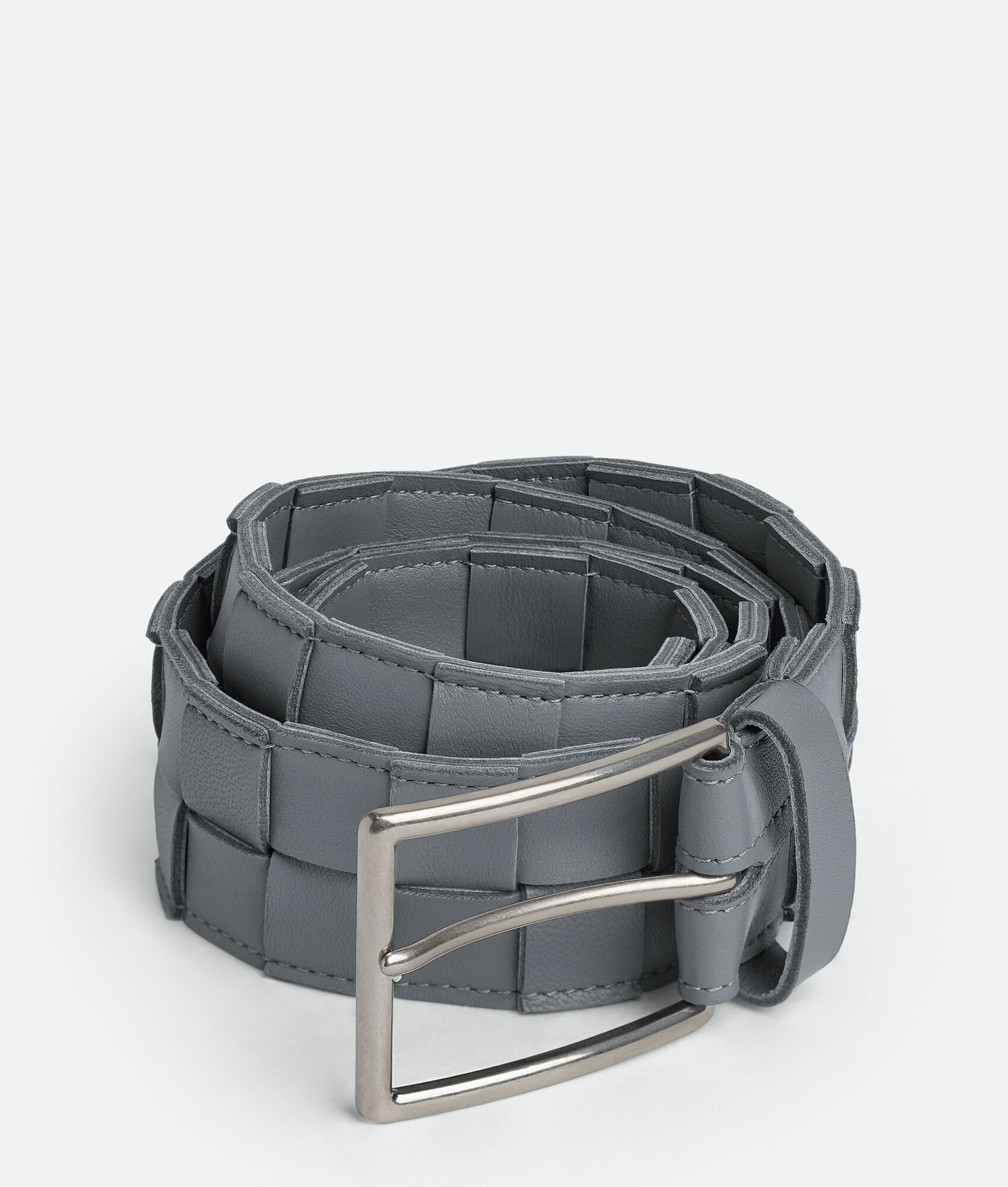 Bottega Veneta Maxi Interccio Belt in Grey Size ONE SIZE - 1 Thumbnail