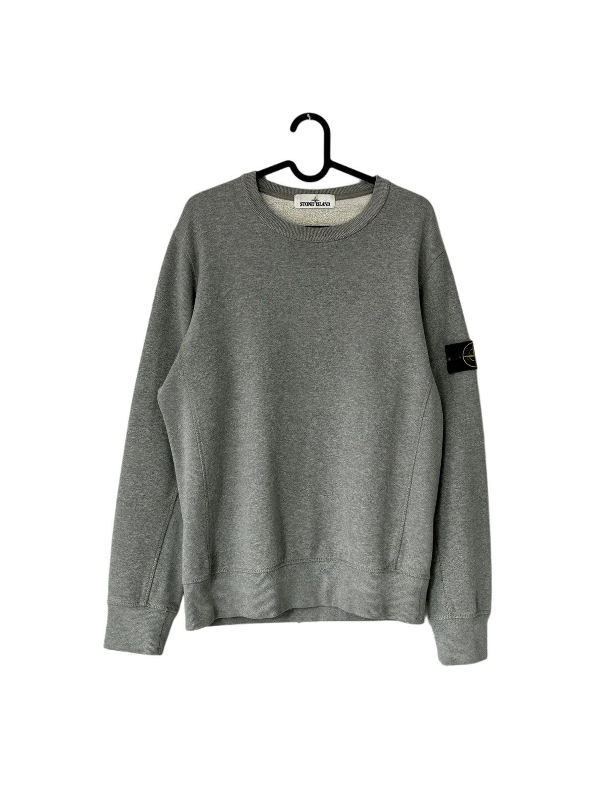 2016 Stone Island Grey Men Sweatshirt Crewneck Long-sleeve
