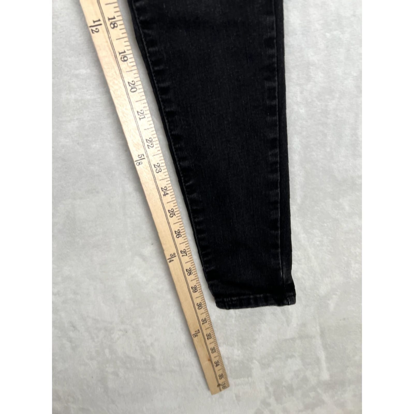 Levi's Levi's 720 High Rise Super Skinny Jeans Womens 26x30 Black Dark Stretch Denim Jeans Size 26" / US 2 / IT 38 - 2 Thumbnail