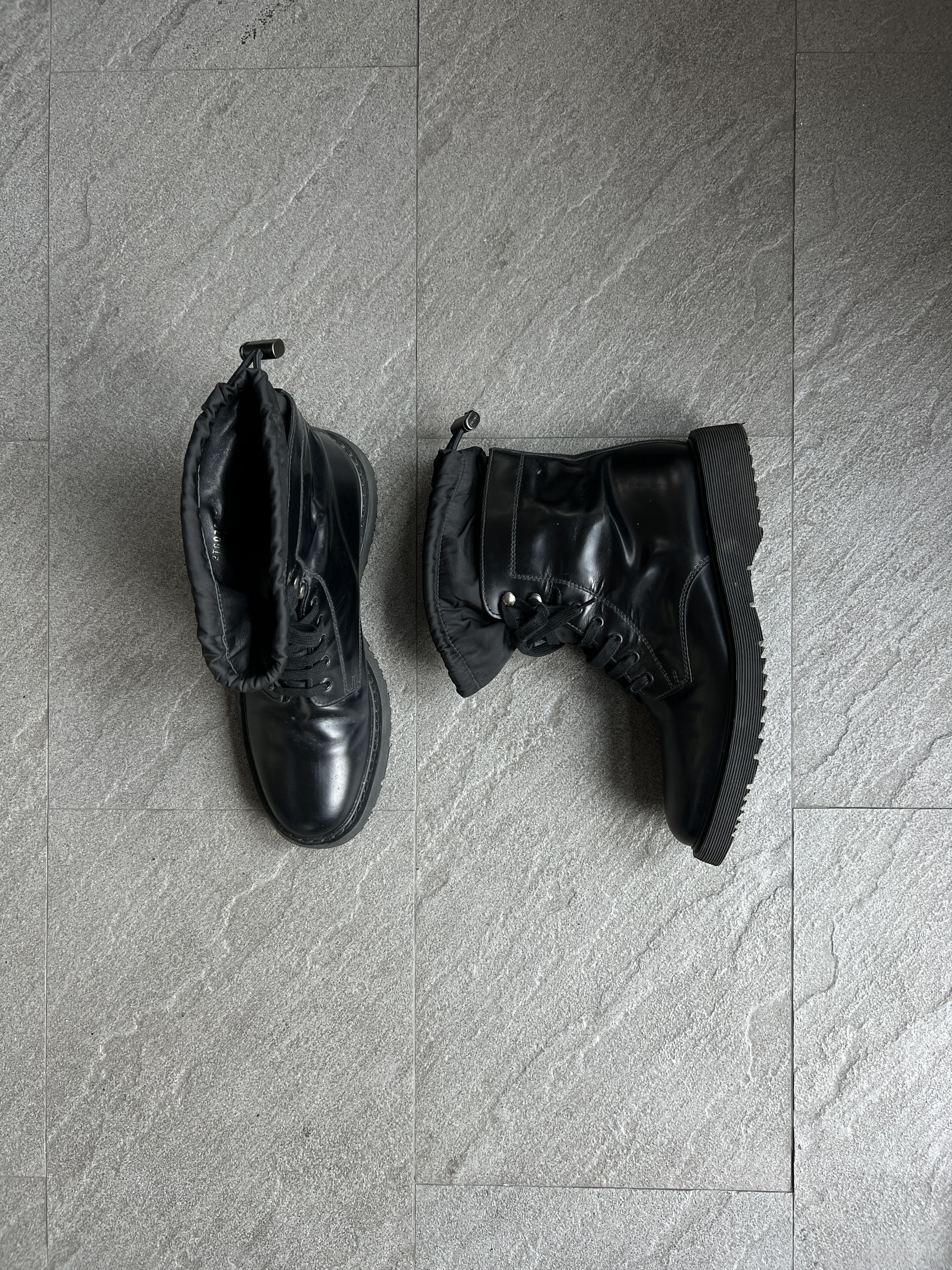 Prada Prada Milano Black Combat Boots Size 10 Italy Size US 10 / EU 43 - 3 Thumbnail