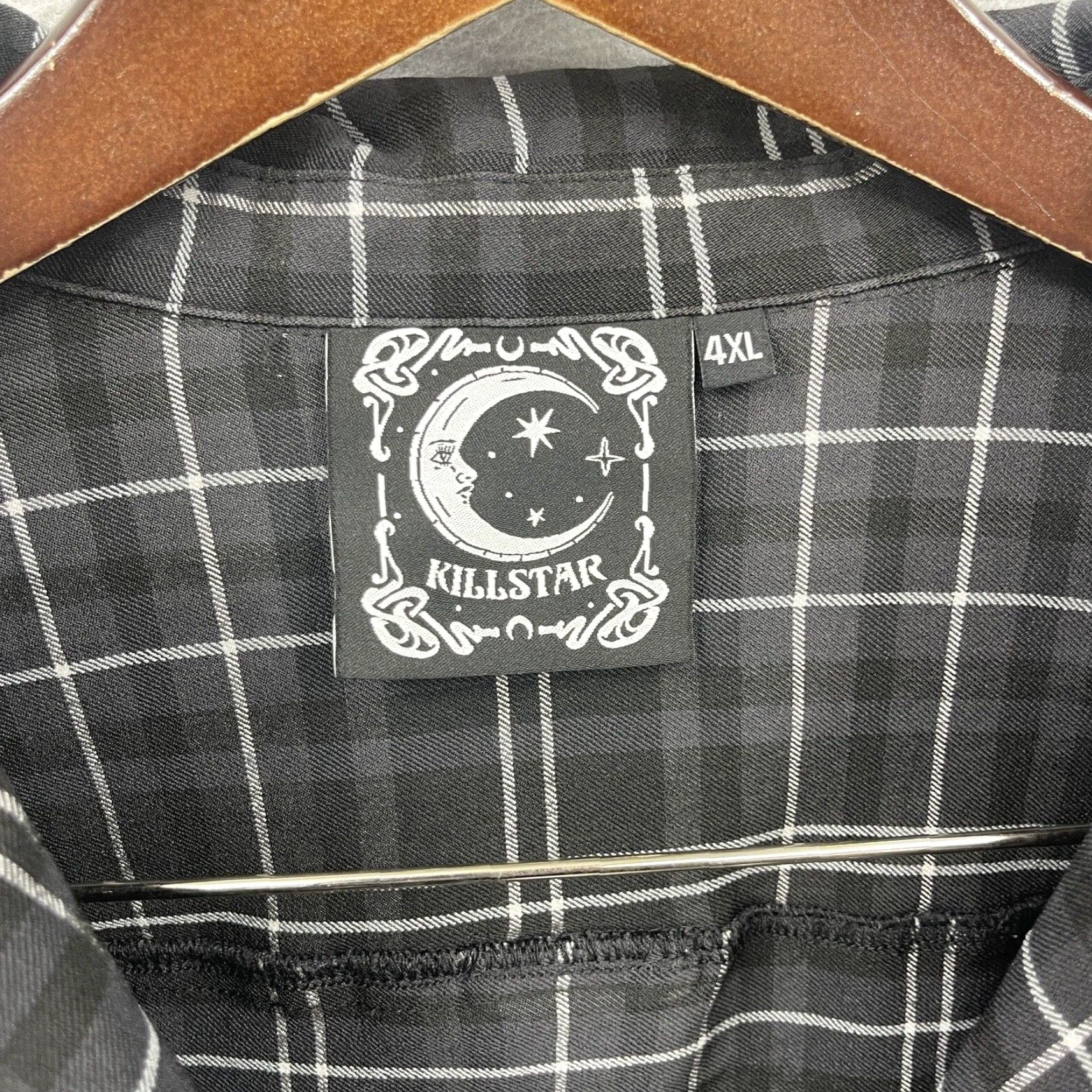 Killstar Killstar Jacket Womens 4XL Black Freak Flag Plaid Zip Casual Theme Flag Size XXL / US 16-18 / IT 52-54 - 6 Thumbnail