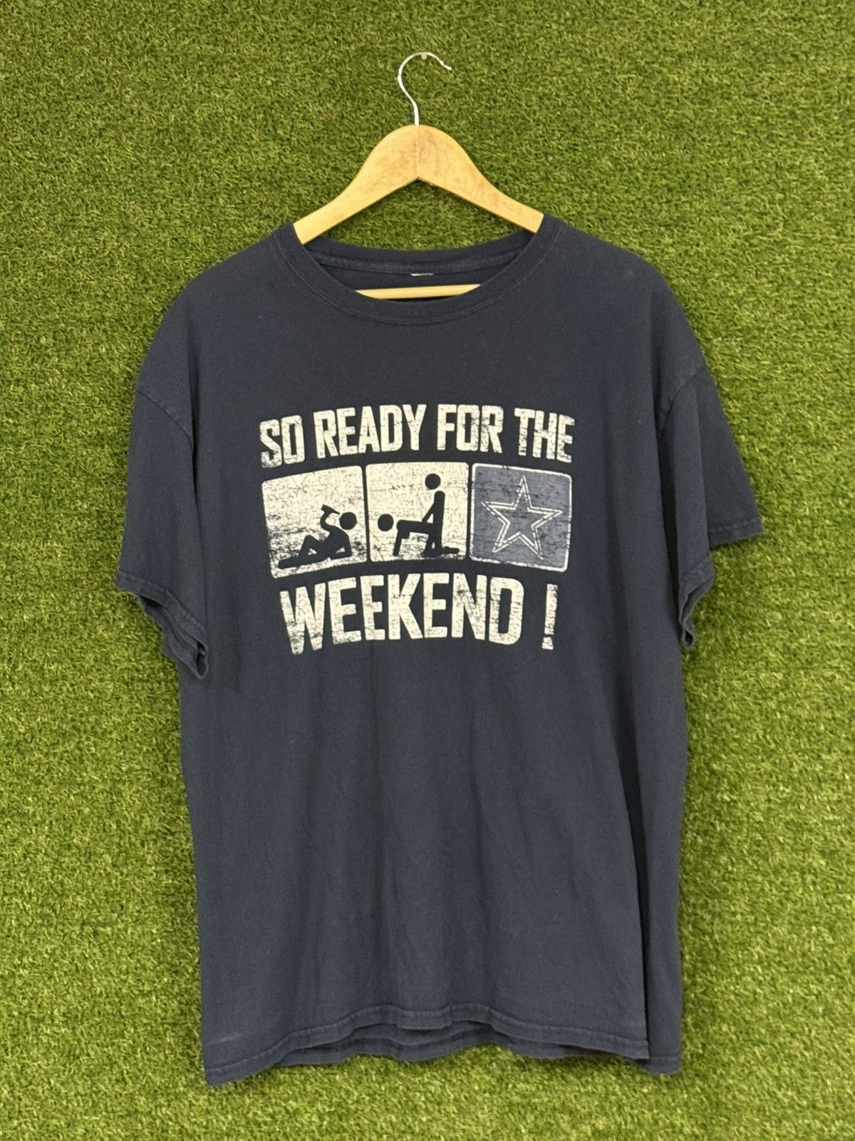 Vintage Vintage Y2K Dallas Cowboys Weekend Star Funny Stick NFL Tee Size US L / EU 52-54 / 3 - 2 Thumbnail