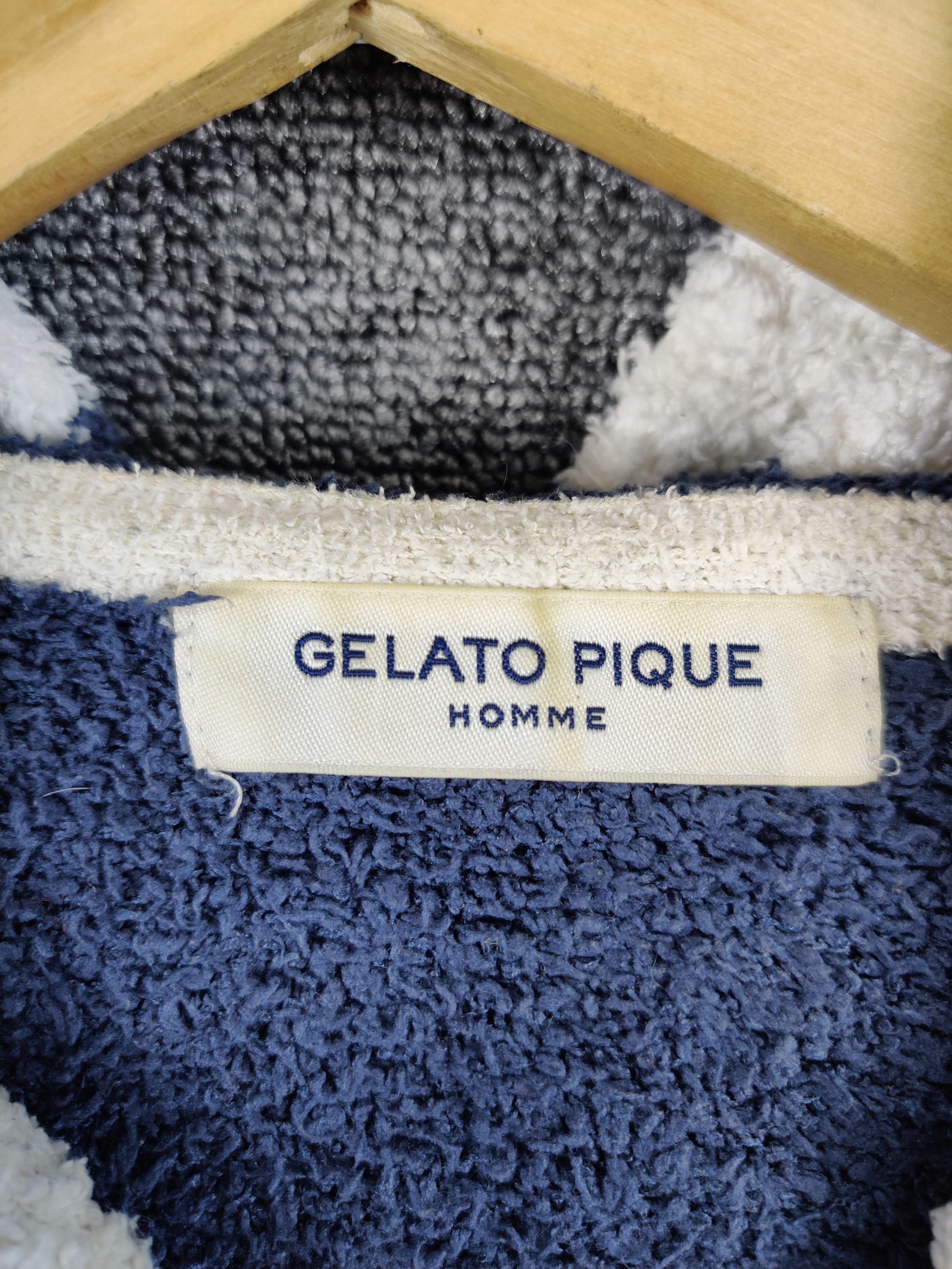 Japanese Brand Vintage Japanese Brand Gelato Pique Fleece Striped Jacket Size US L / EU 52-54 / 3 - 8 Thumbnail