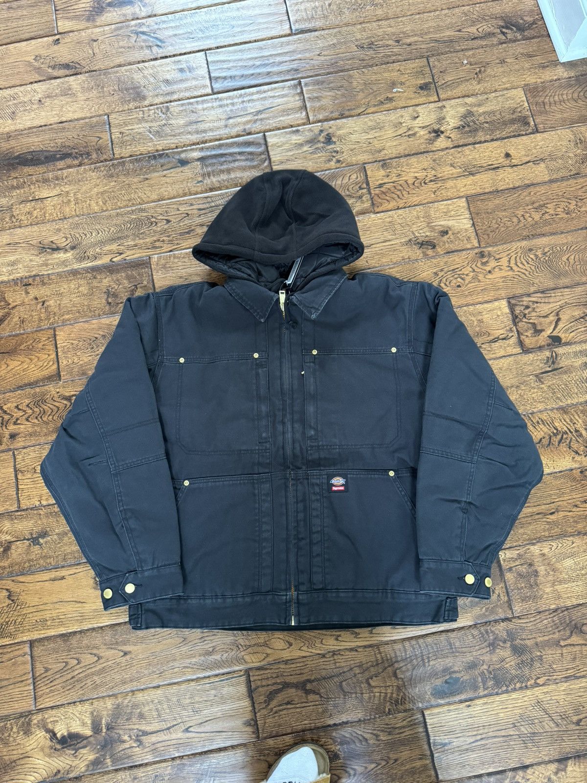 Dickies × Supreme Supreme Dickies Hooded Work Jacket Black | Grailed