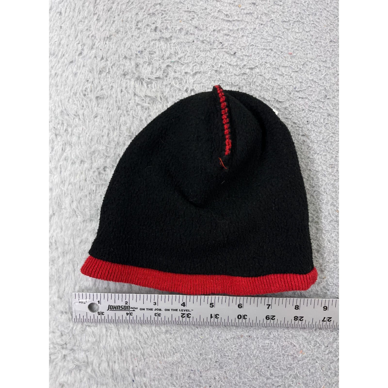 Vintage Midwood Brands Beanie Adult One Size Red Knit Poly Blend Lined Snow Ski Size ONE SIZE - 3 Thumbnail