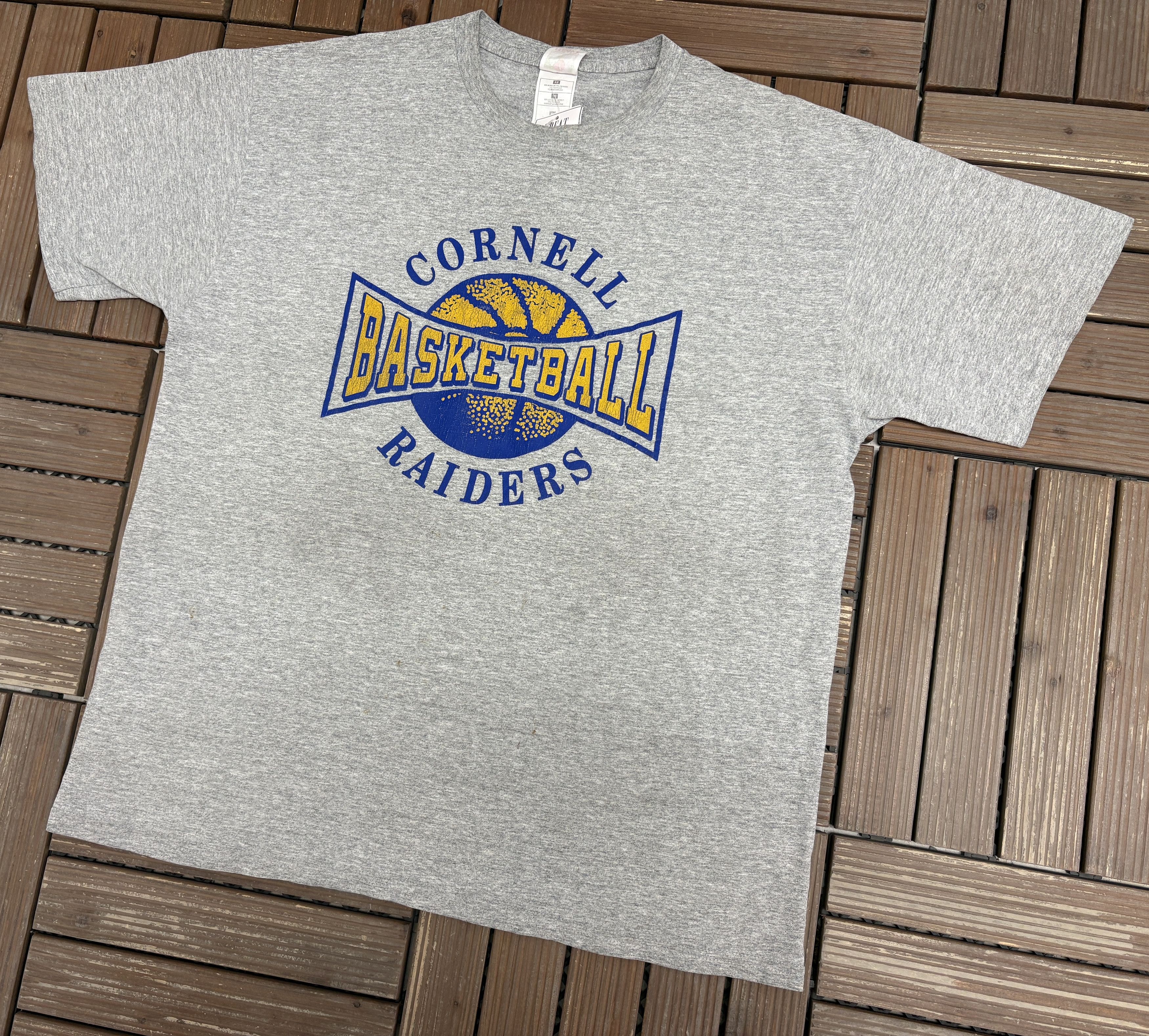 Vintage Cornell Raiders Basketball Vintage Grey T-Shirt Tee Size US XL / EU 56 / 4 - 2 Thumbnail