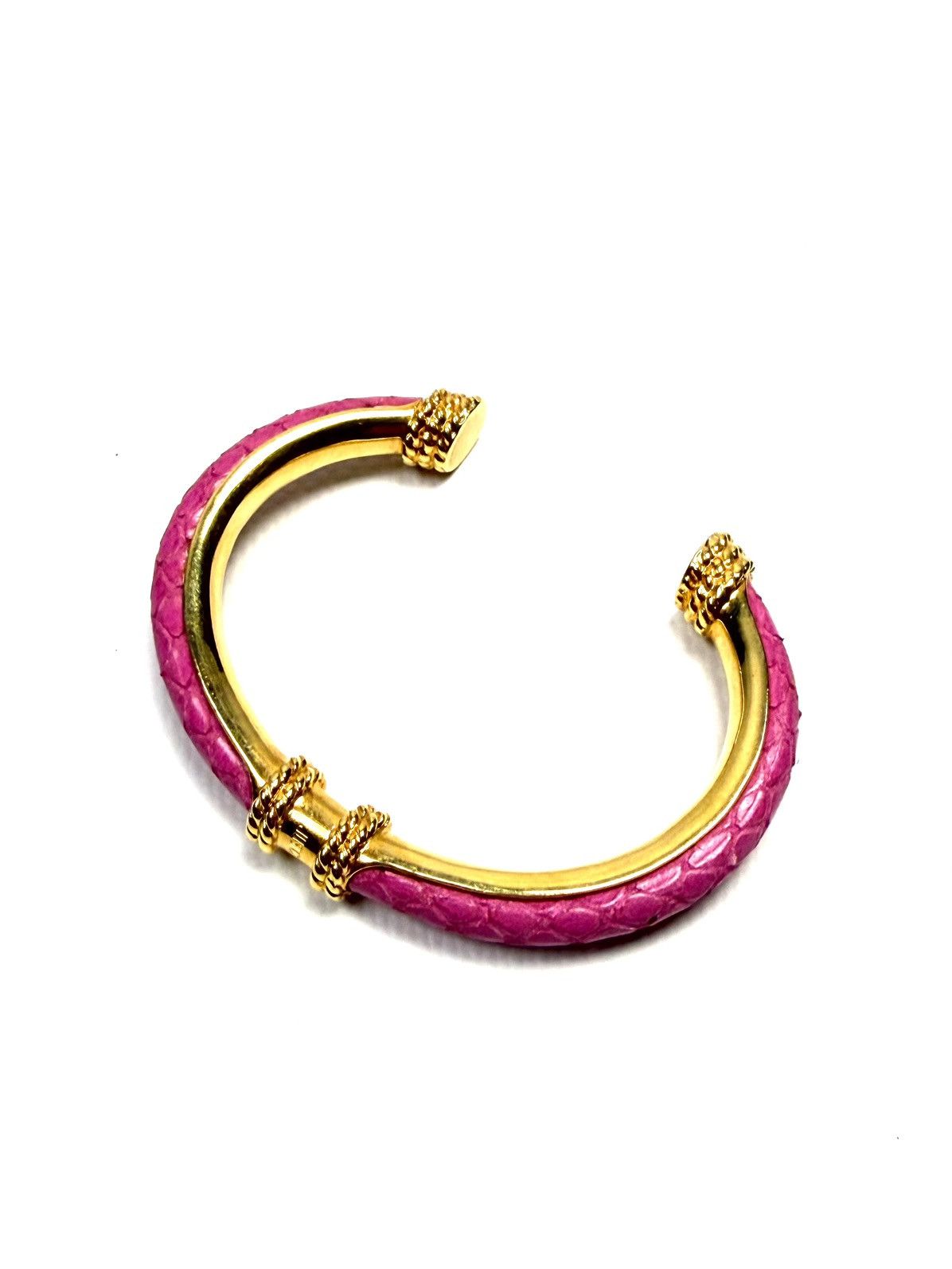 Just Cavalli Just Cavalli Roberto Cavalli Snake Leather Cuff Bracelet Size ONE SIZE - 2 Thumbnail