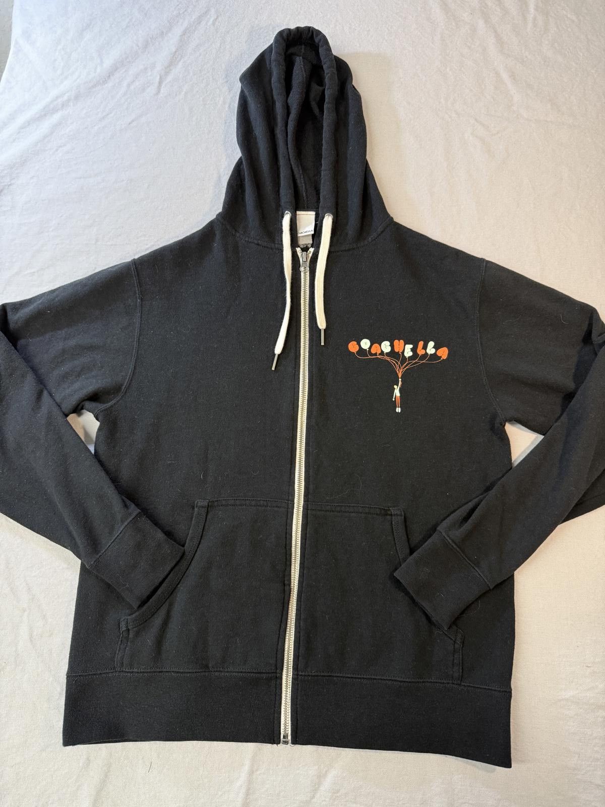 Designer Coachella 2017 Line-Up Hoodie Zip Up Balloons Art- XS Size US XS / EU 42 / 0 - 2 Thumbnail