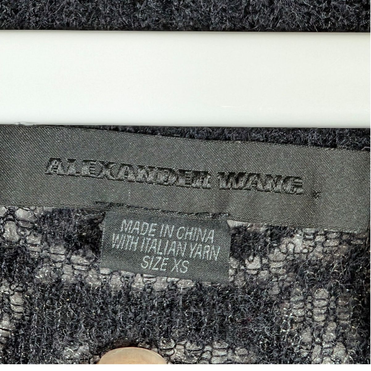 Alexander Wang Alexander Wang Charcoal V-Neck Mohair Alpaca Sweater XS USED Size XS / US 0-2 / IT 36-38 - 3 Thumbnail