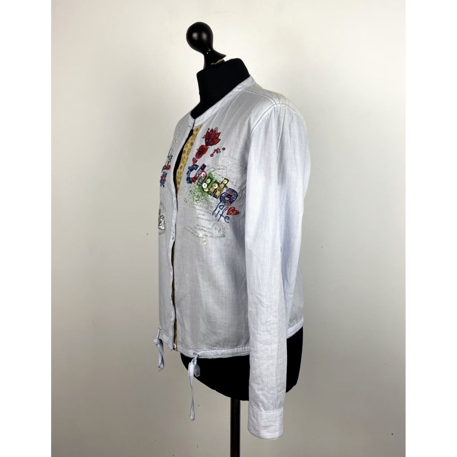Desigual Desigual womens blue blouse shirt M Size M / US 6-8 / IT 42-44 - 3 Thumbnail